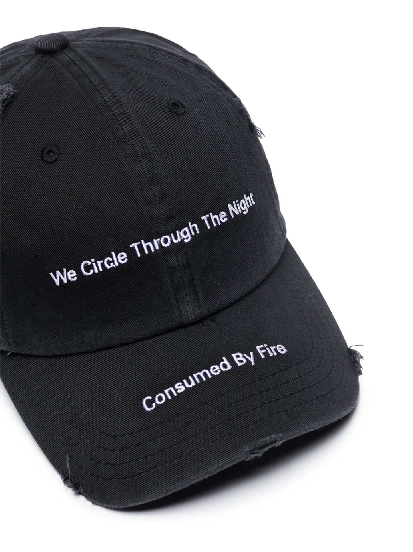 embroidered slogan baseball cap