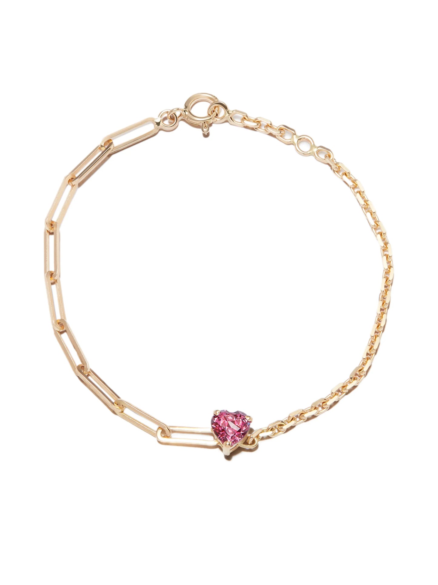 18kt yellow gold Maxi rhodolite bracelet