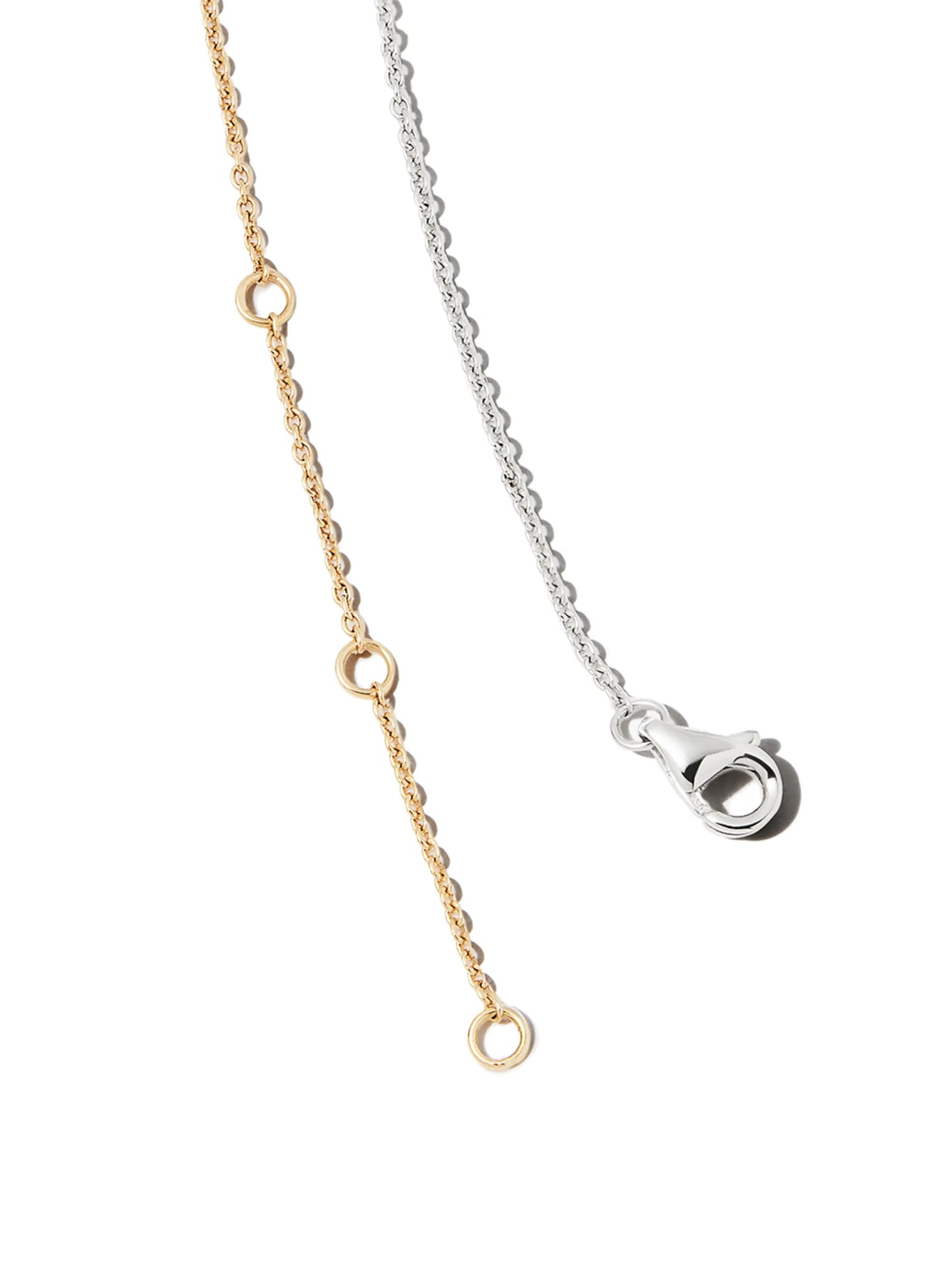 18kt yellow and white gold diamond necklace