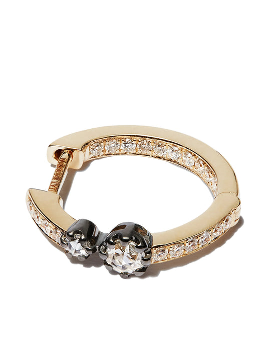 14kt yellow gold huggie single earring