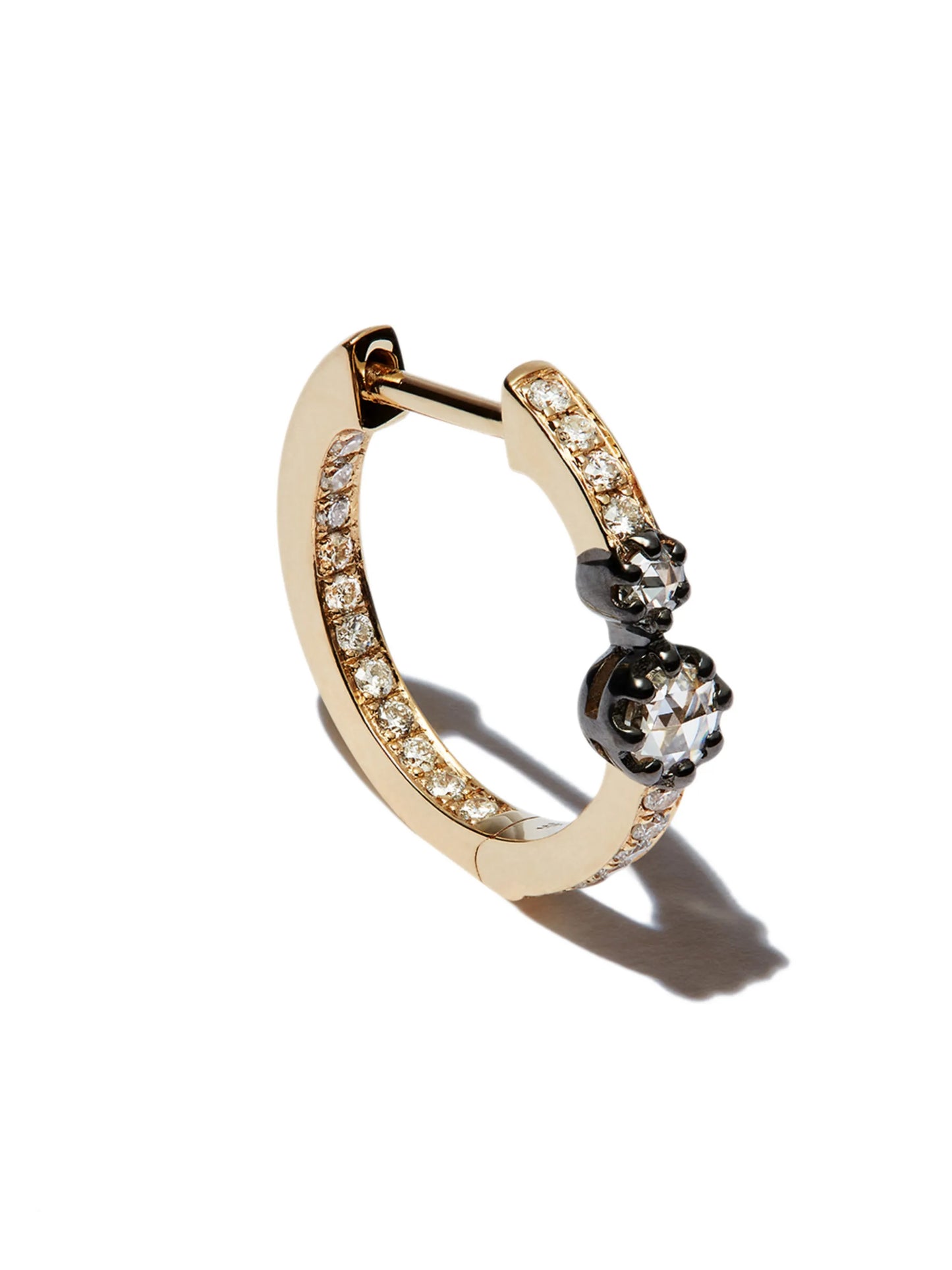 14kt yellow gold huggie single earring