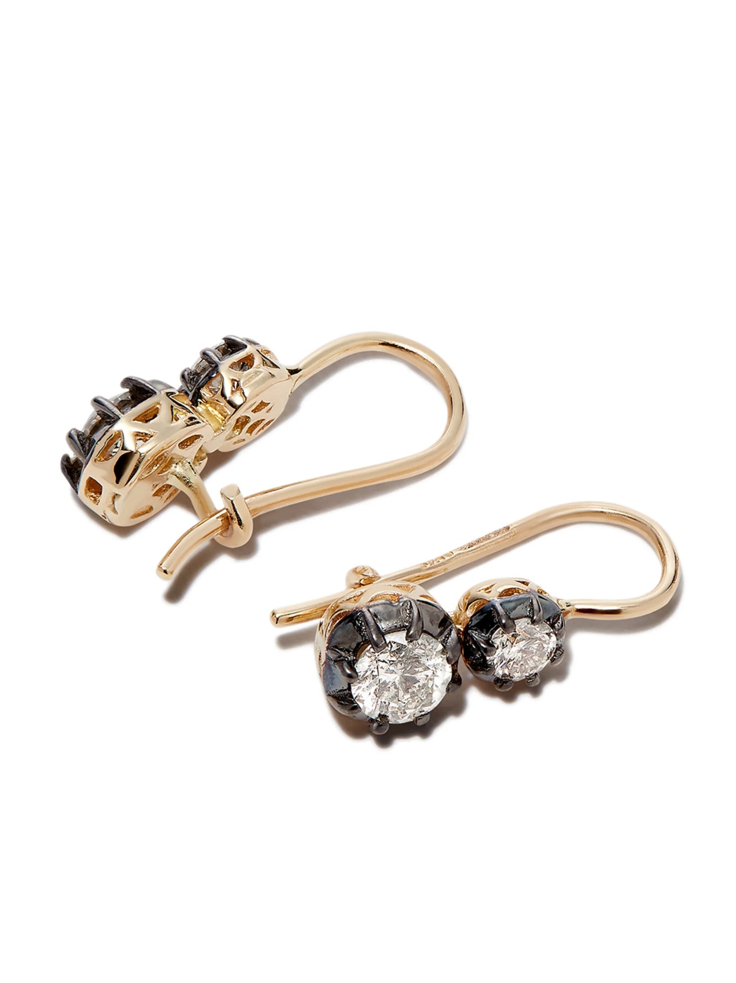 14kt yellow gold Sophia diamond drop earrings