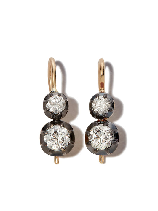 14kt yellow gold Sophia diamond drop earrings
