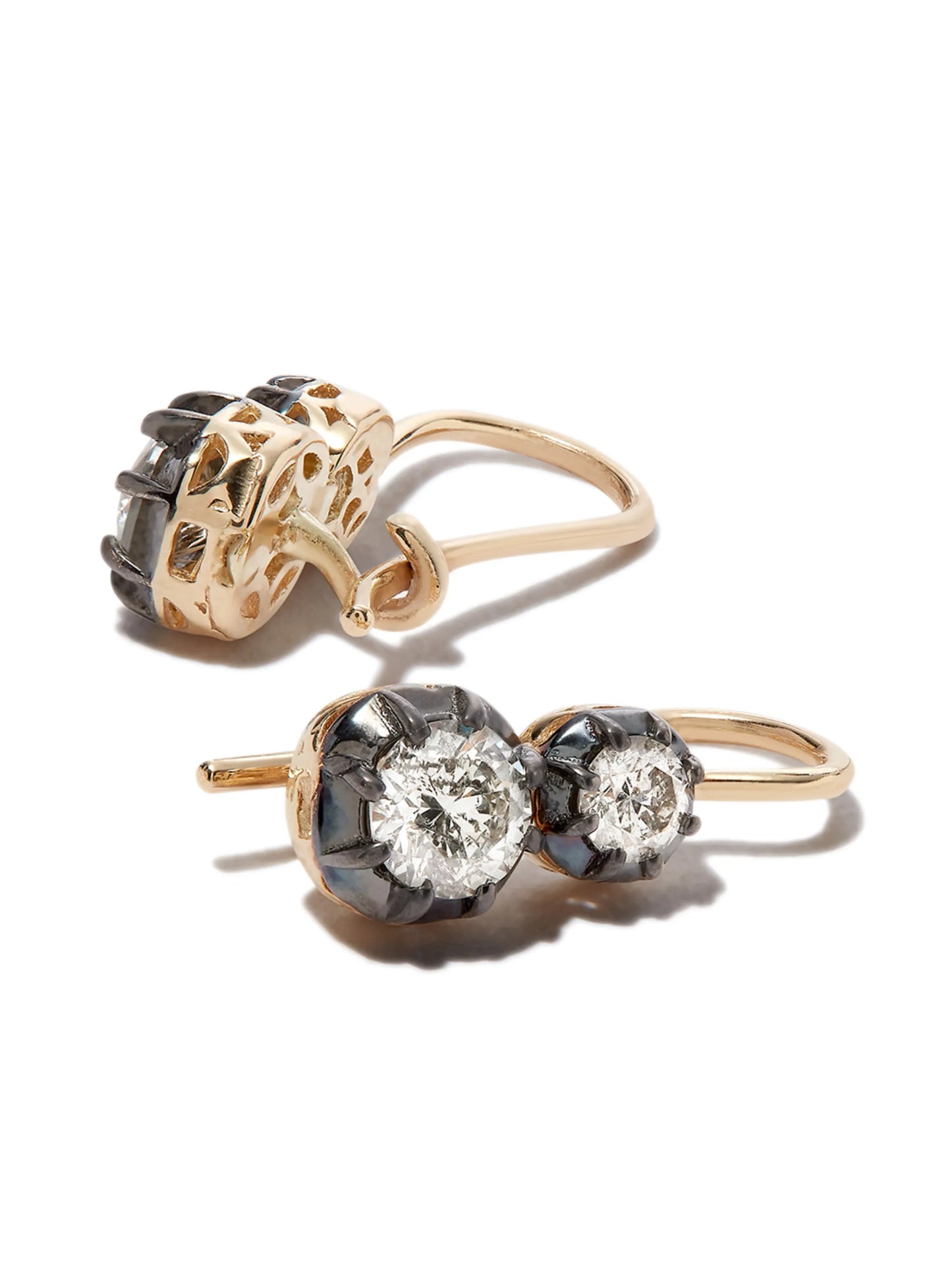 14kt yellow gold Sophia diamond drop earrings