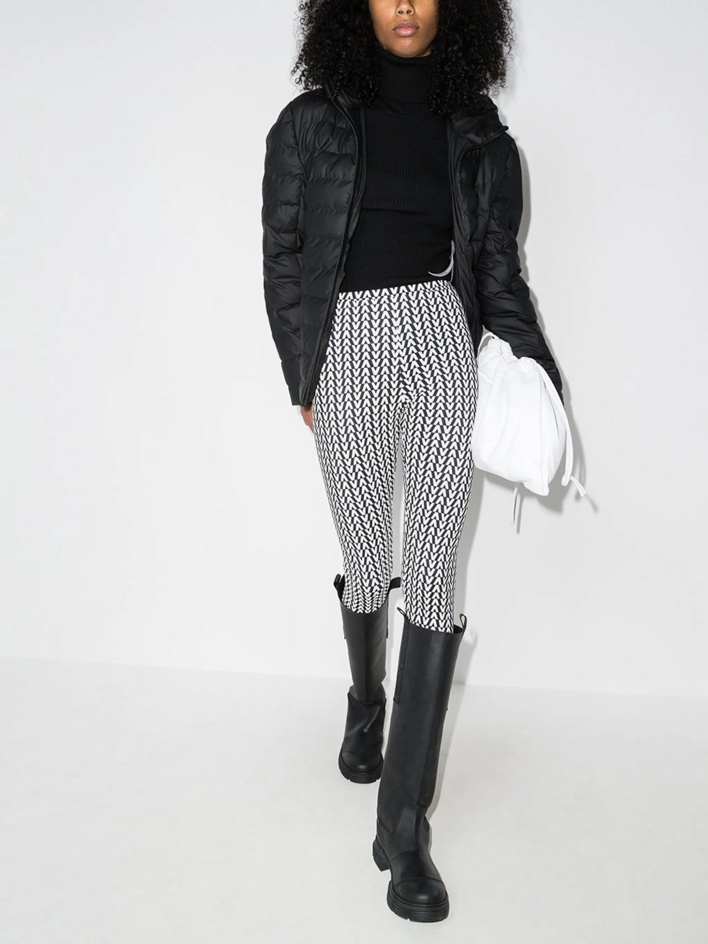 Trekker quilted hooded jacket