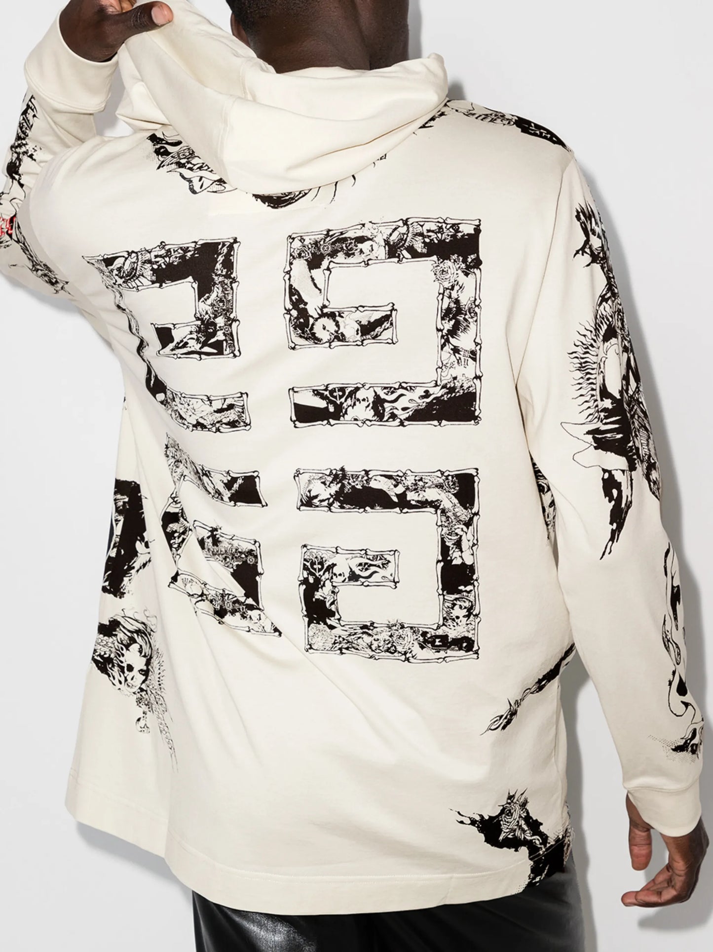 4G logo-print cotton hoodie