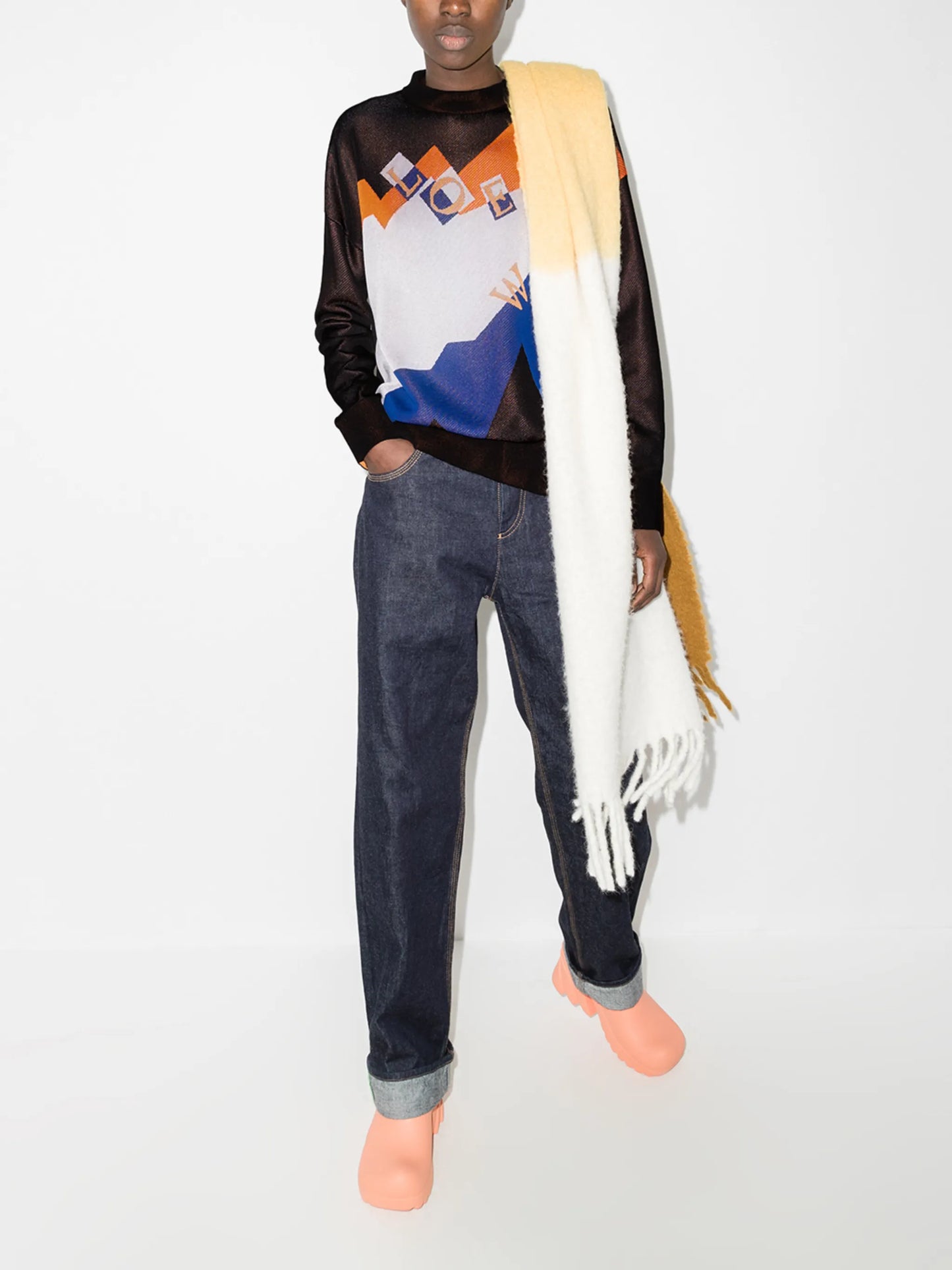logo intarsia jumper