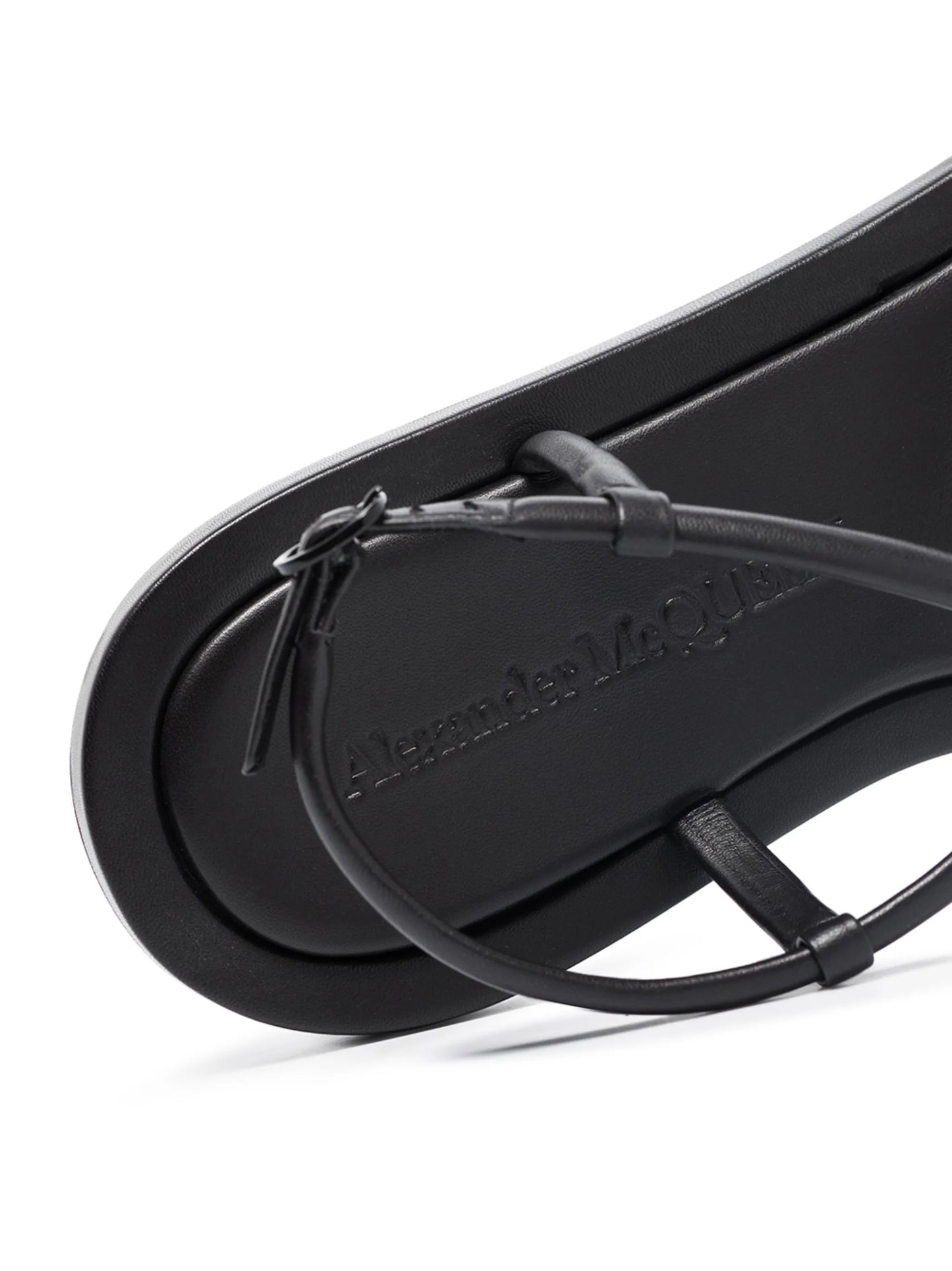crossover strap open-toe flat sandals