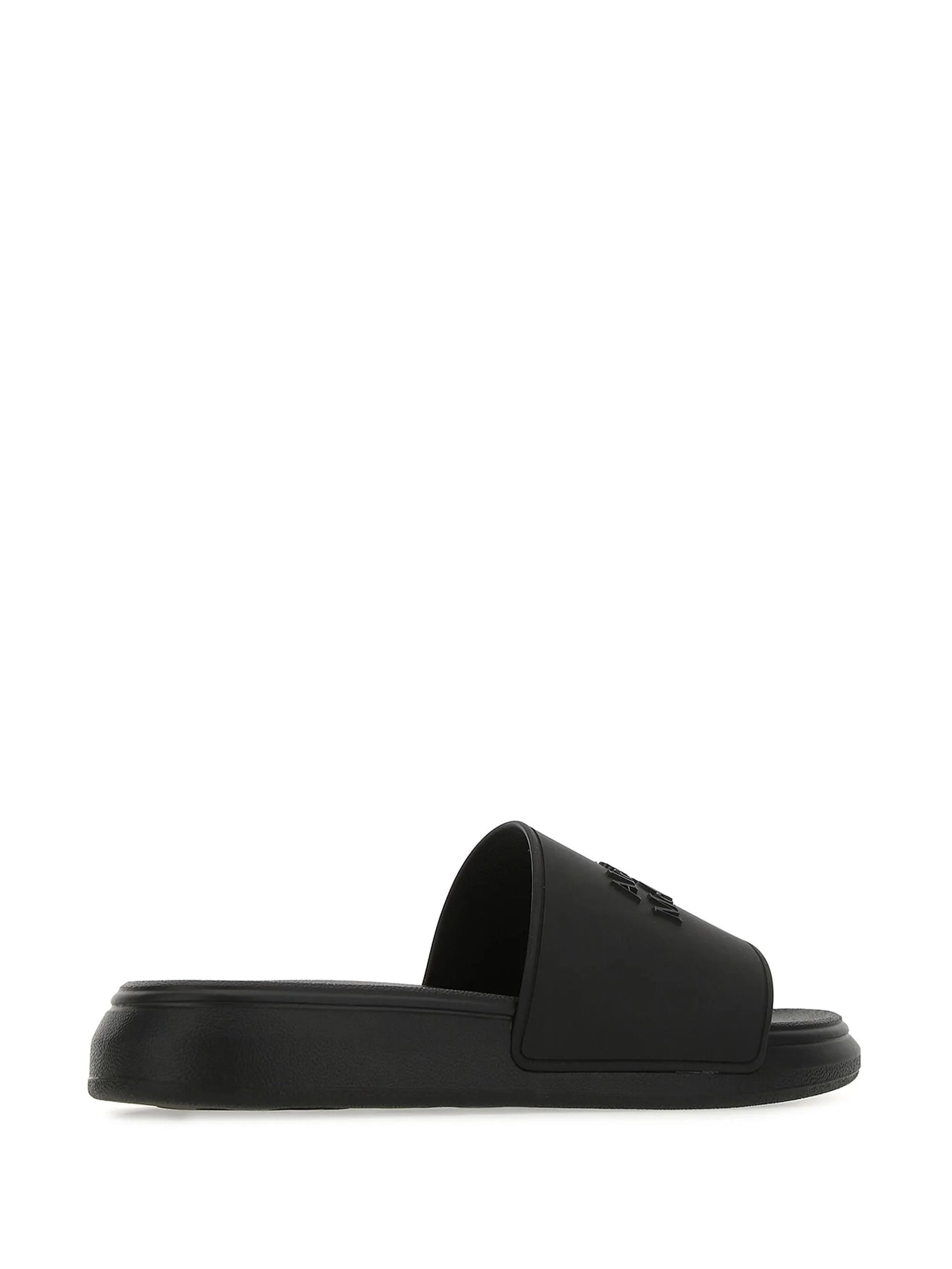 logo detail slide sandals