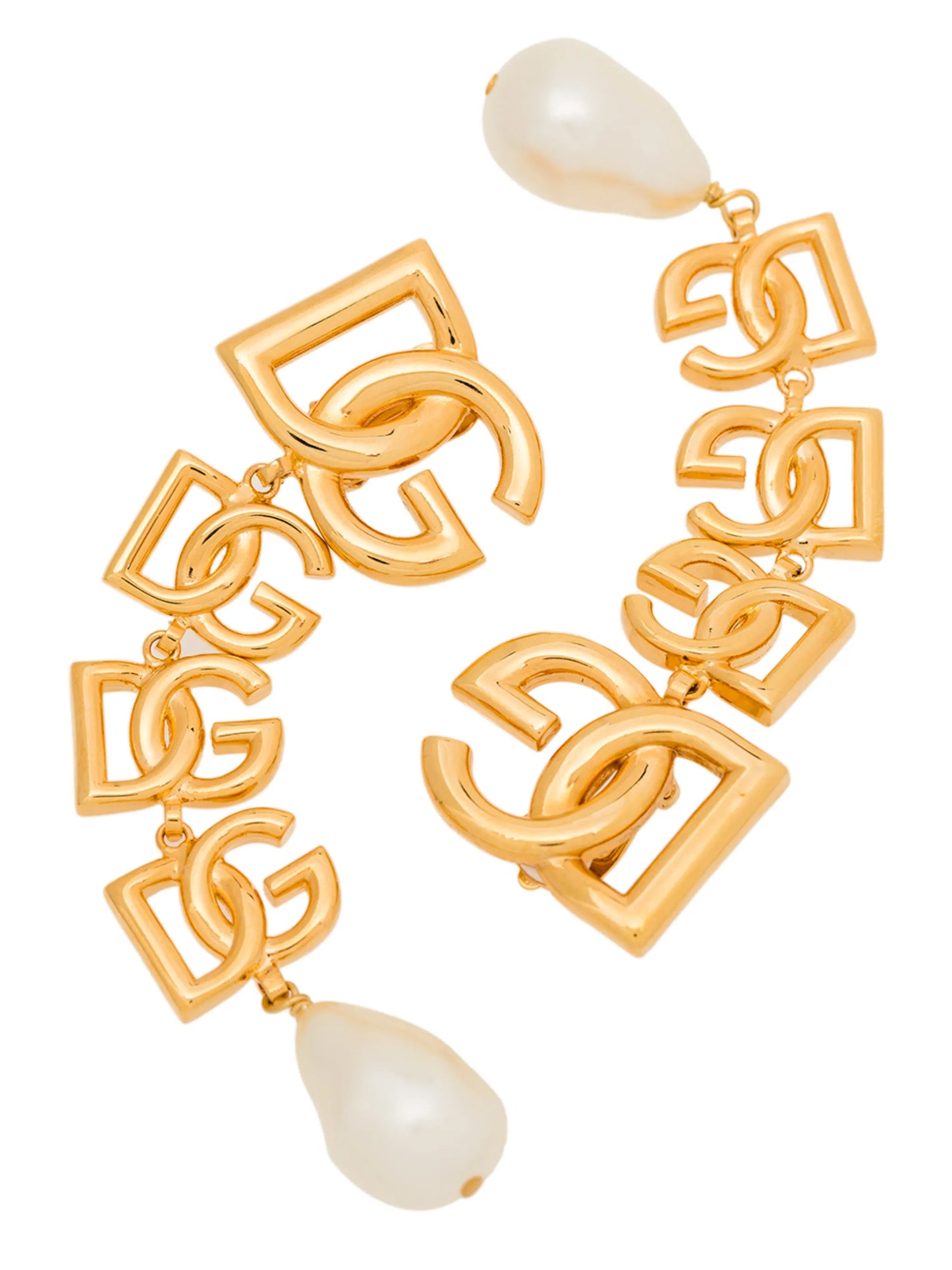 DG Logo pearl-embellished earrings