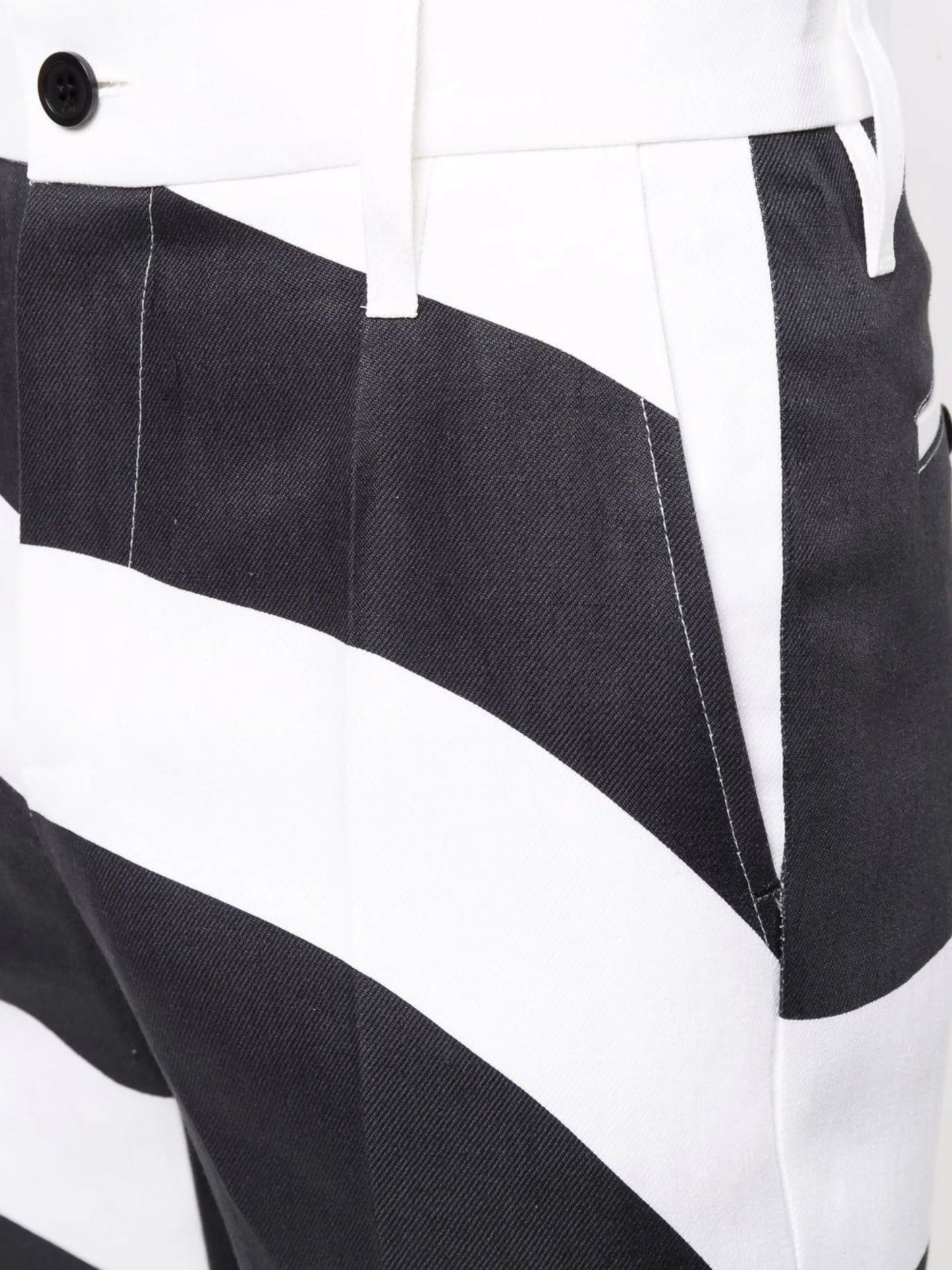 x Kenneth swirl-print trousers