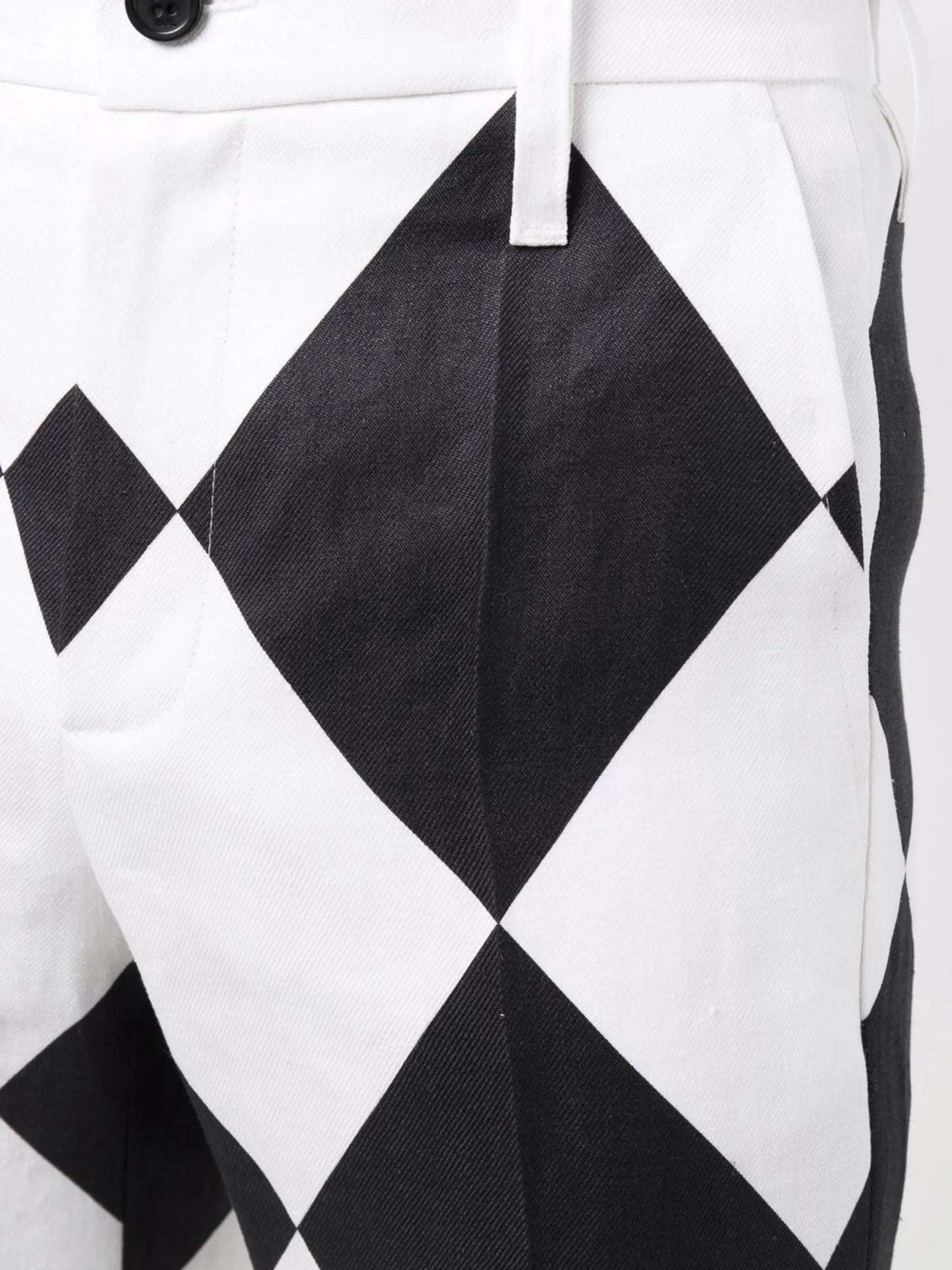 x Kenneth diamond-print trousers