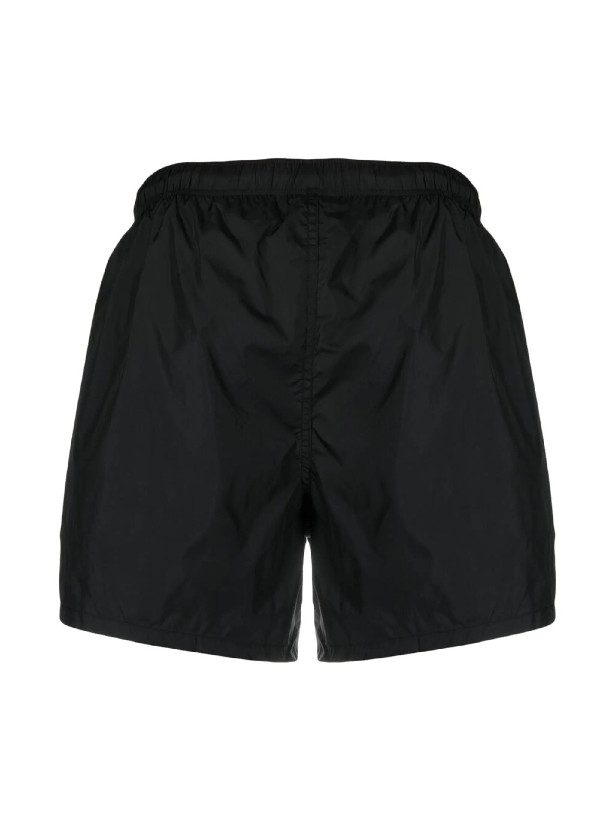 straight-leg elasticated shorts