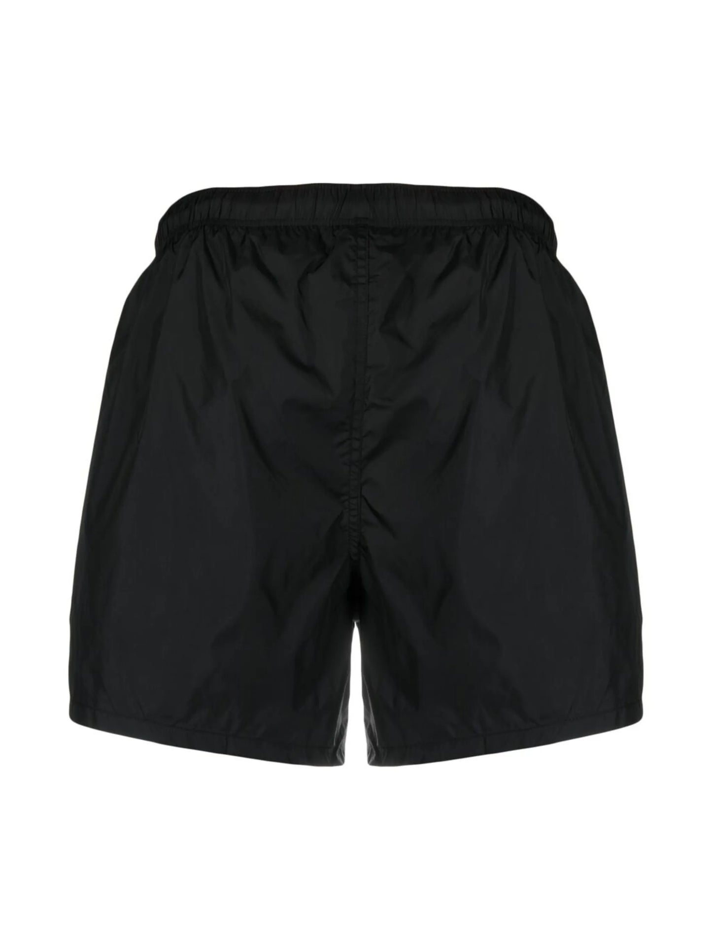 straight-leg elasticated shorts