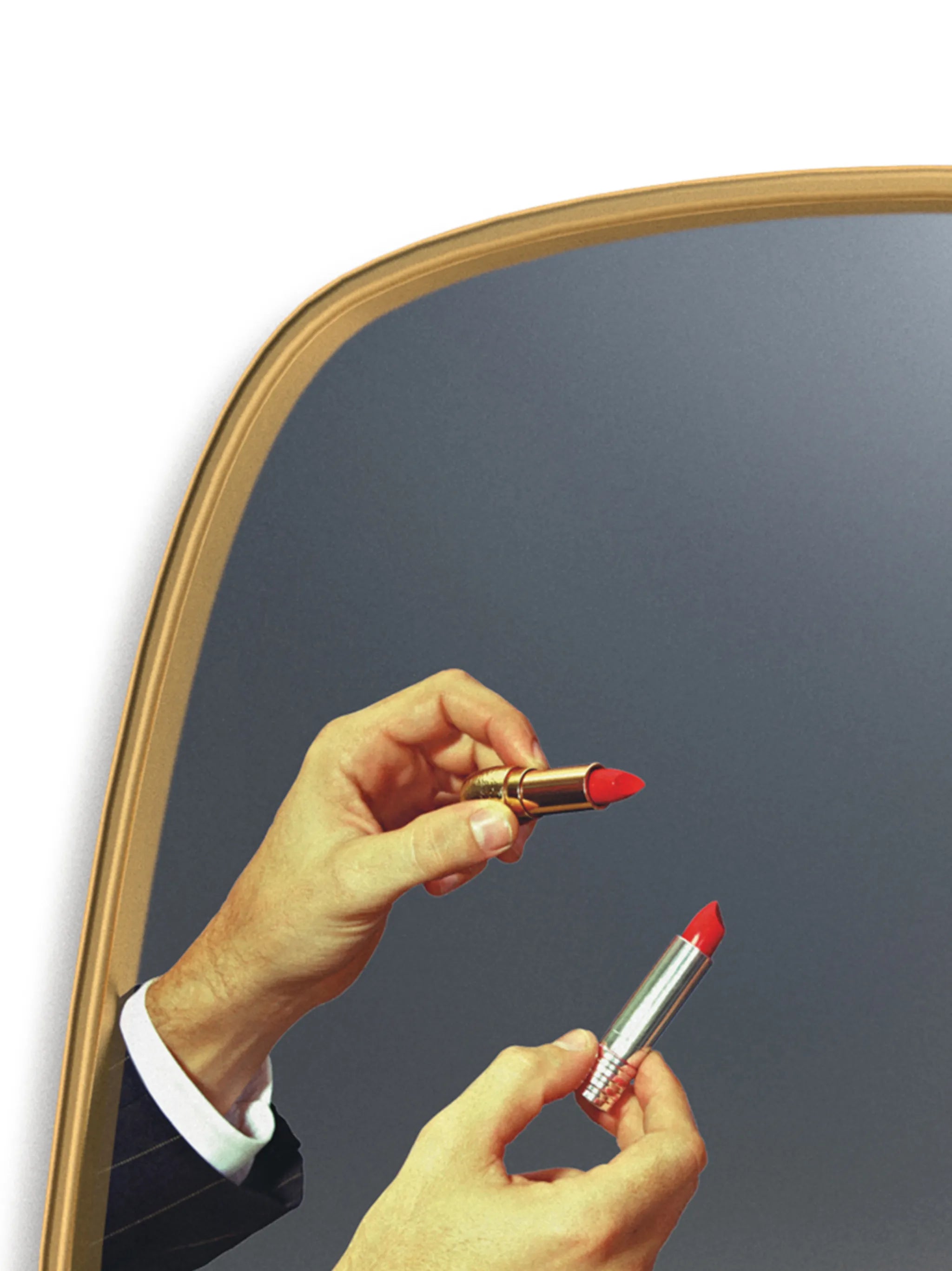 Lipsticks toiletpaper mirror