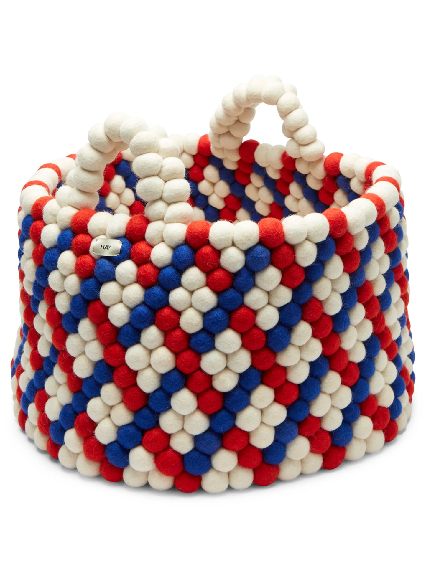 Bead argyle pattern basket