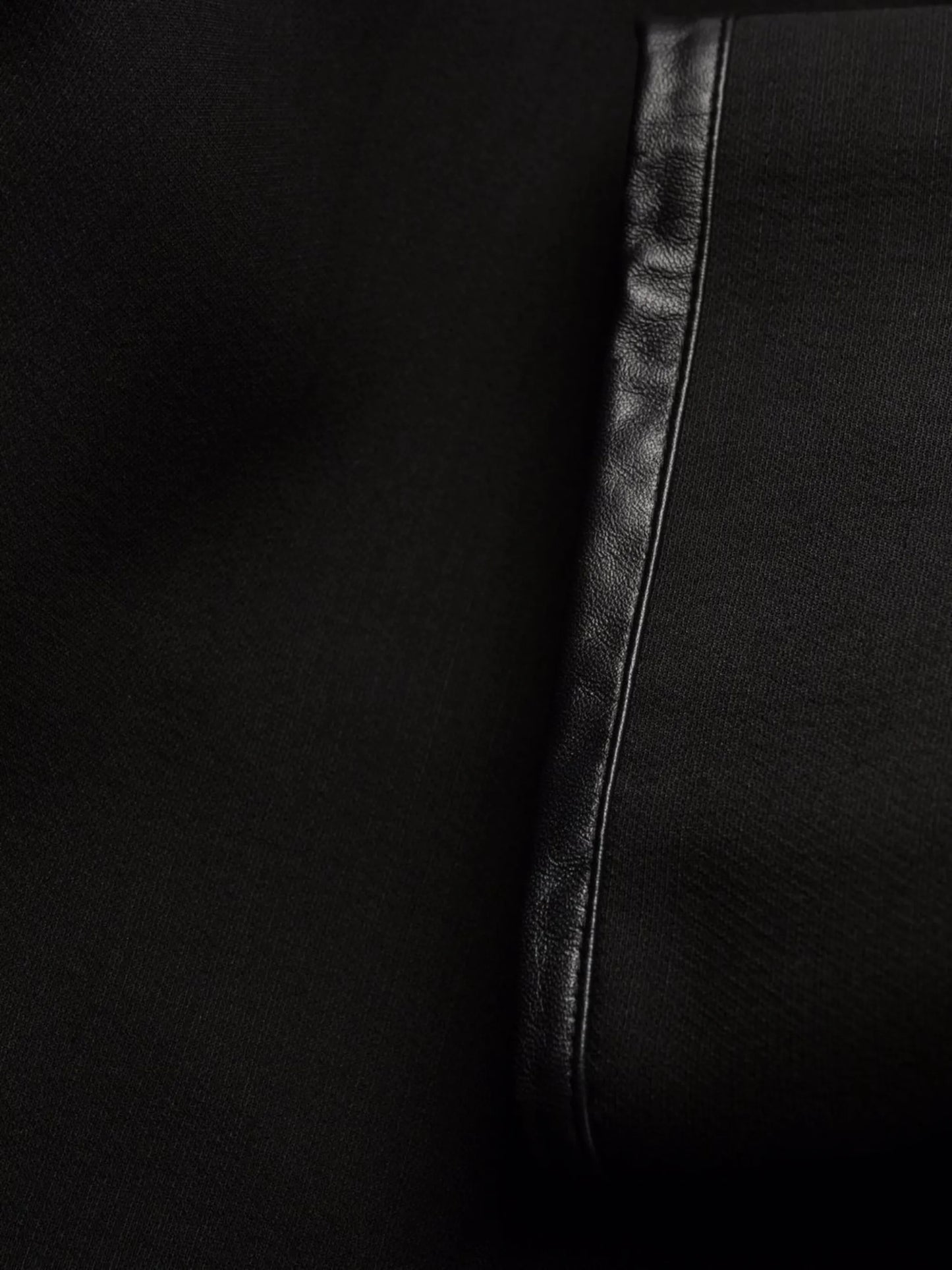 lambskin-panel pencil dress