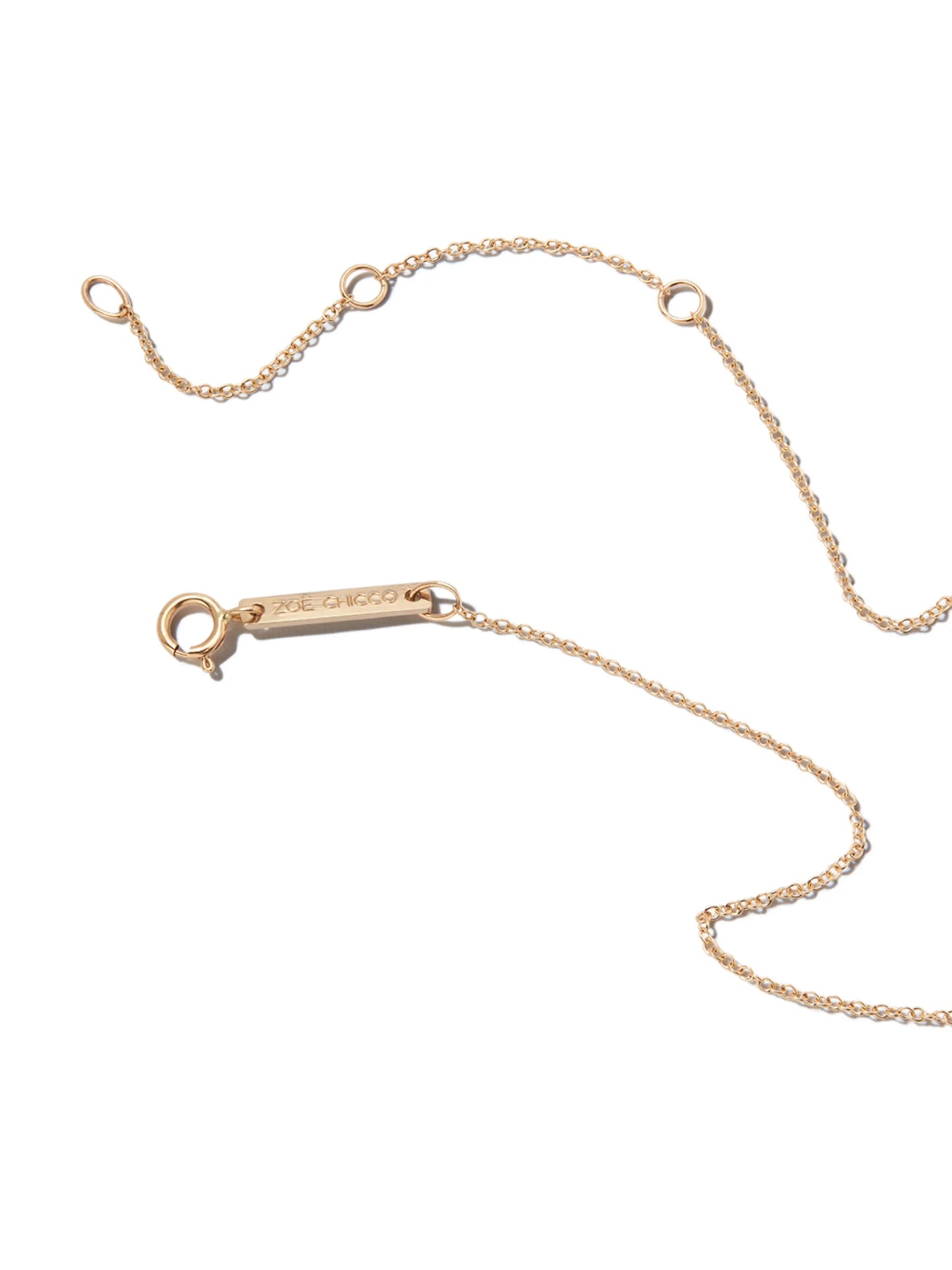 14kt yellow gold diamond necklace