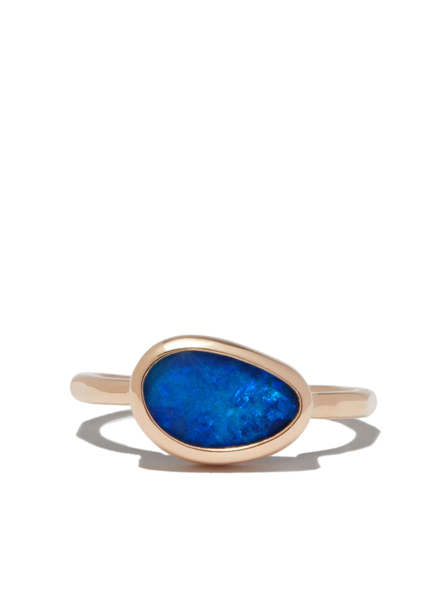 14kt yellow gold Australian opal ring