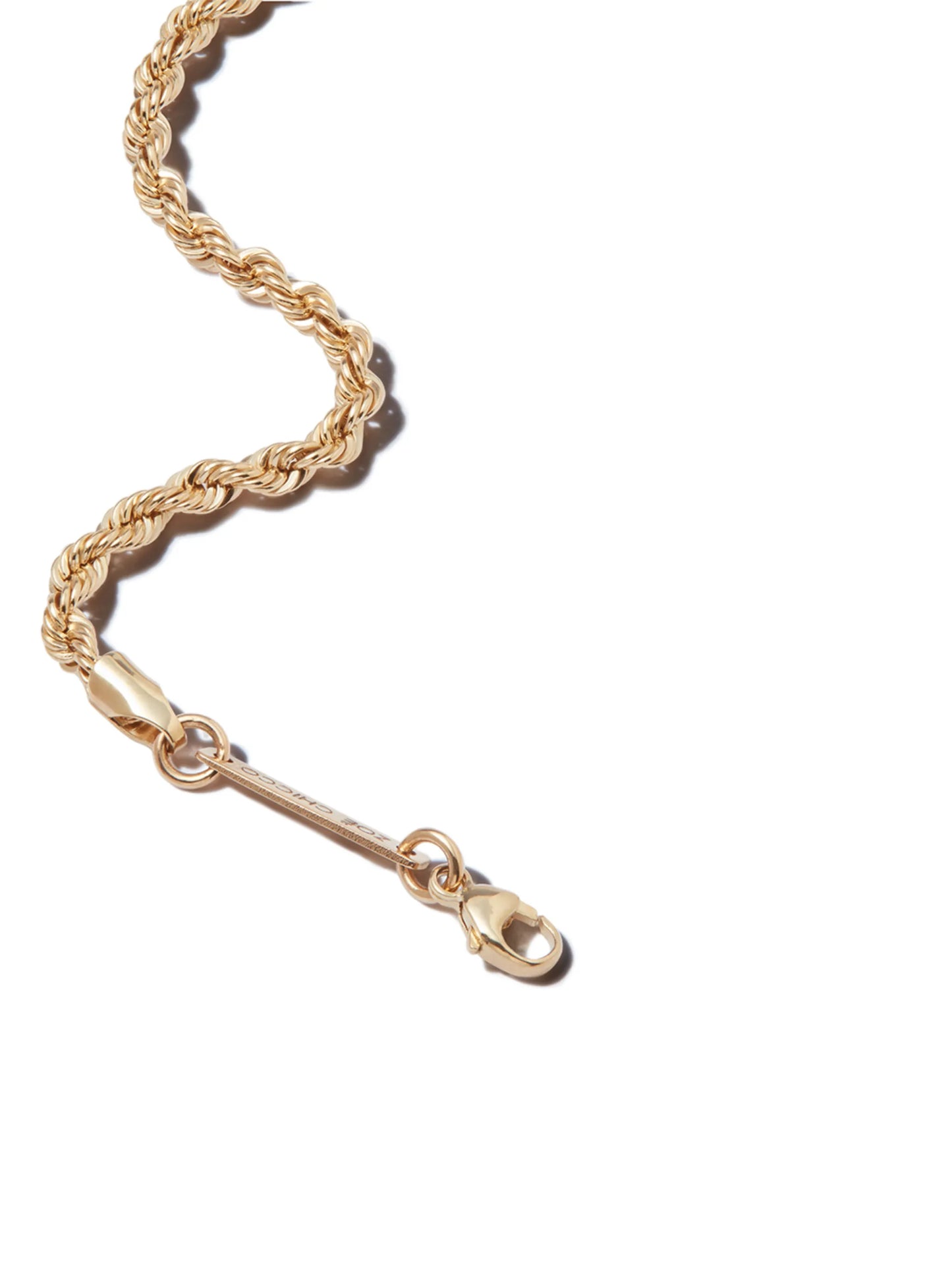 14kt yellow gold Twist chain bracelet