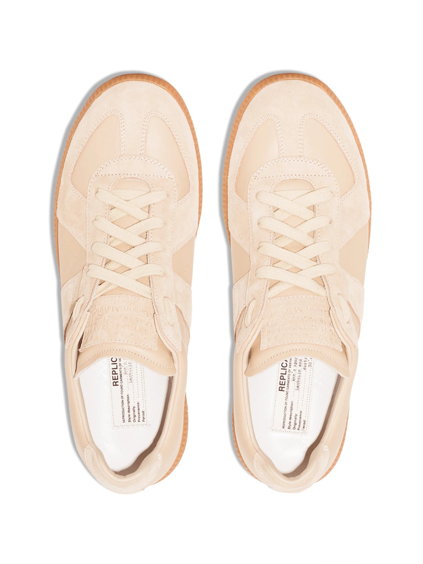 Replica low-top leather sneakers