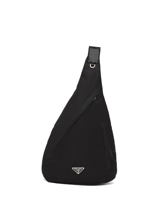 Re-Nylon logo-plaque backpack
