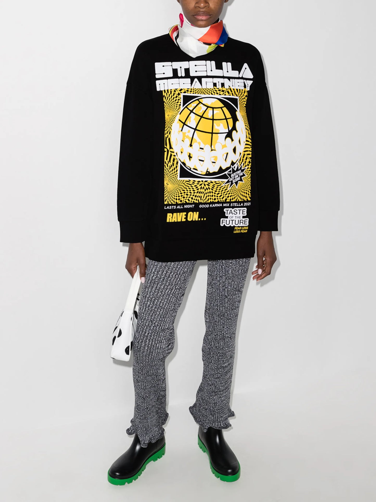 Rave graphic-print sweatshirt