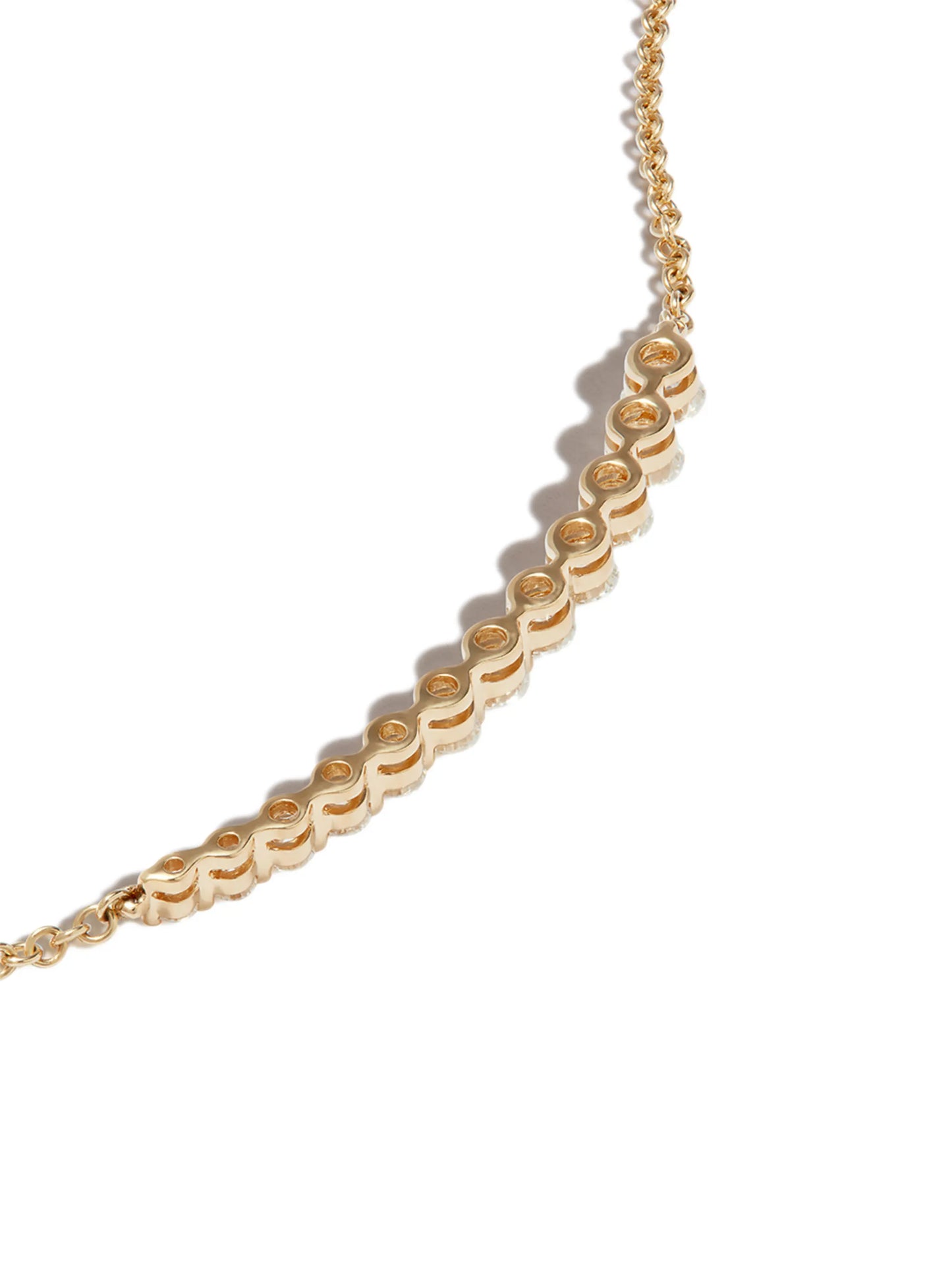 18kt yellow gold diamond necklace