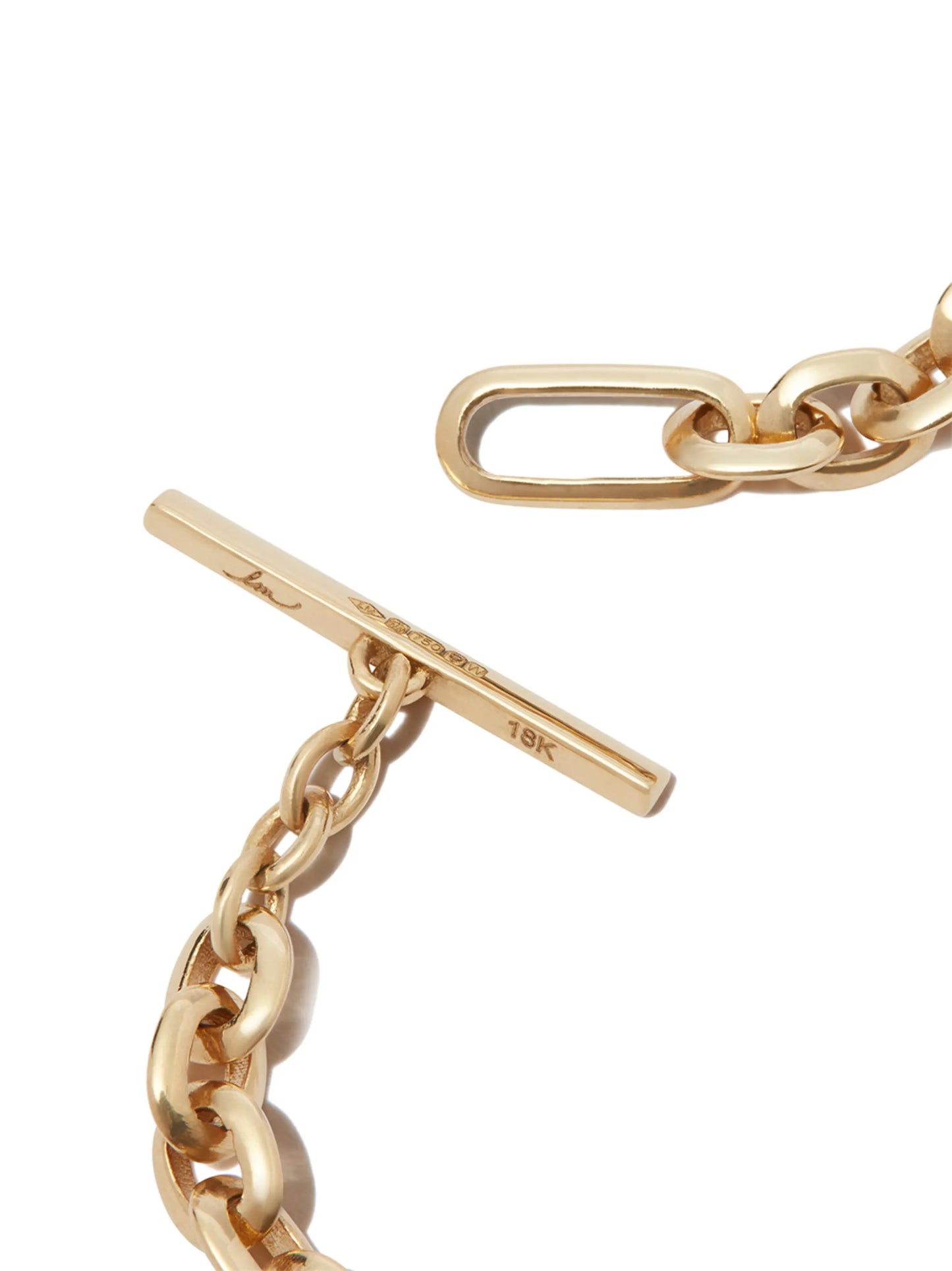 18kt yellow gold Petite ID bracelet