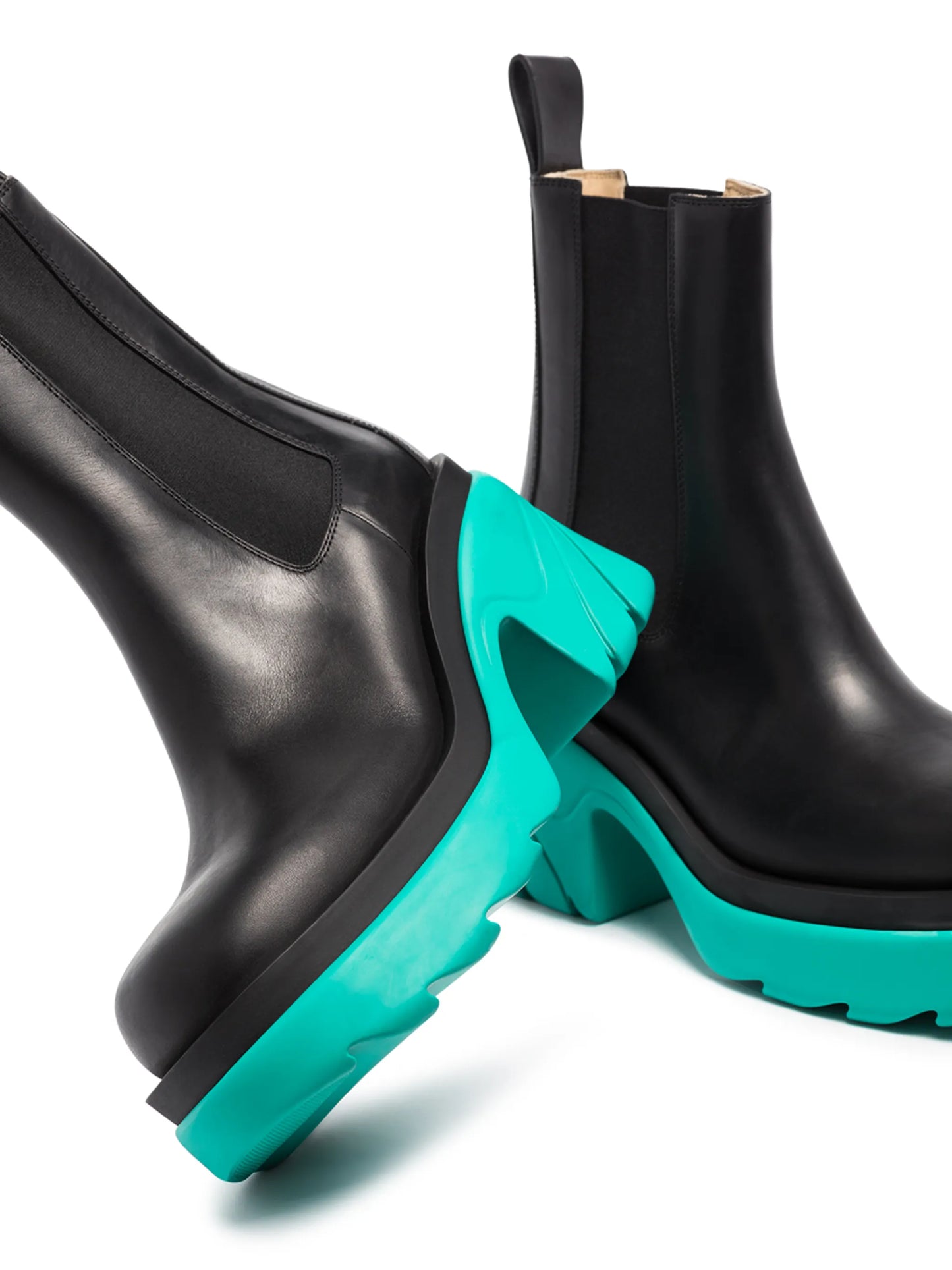 contrast sole platform ankle boots