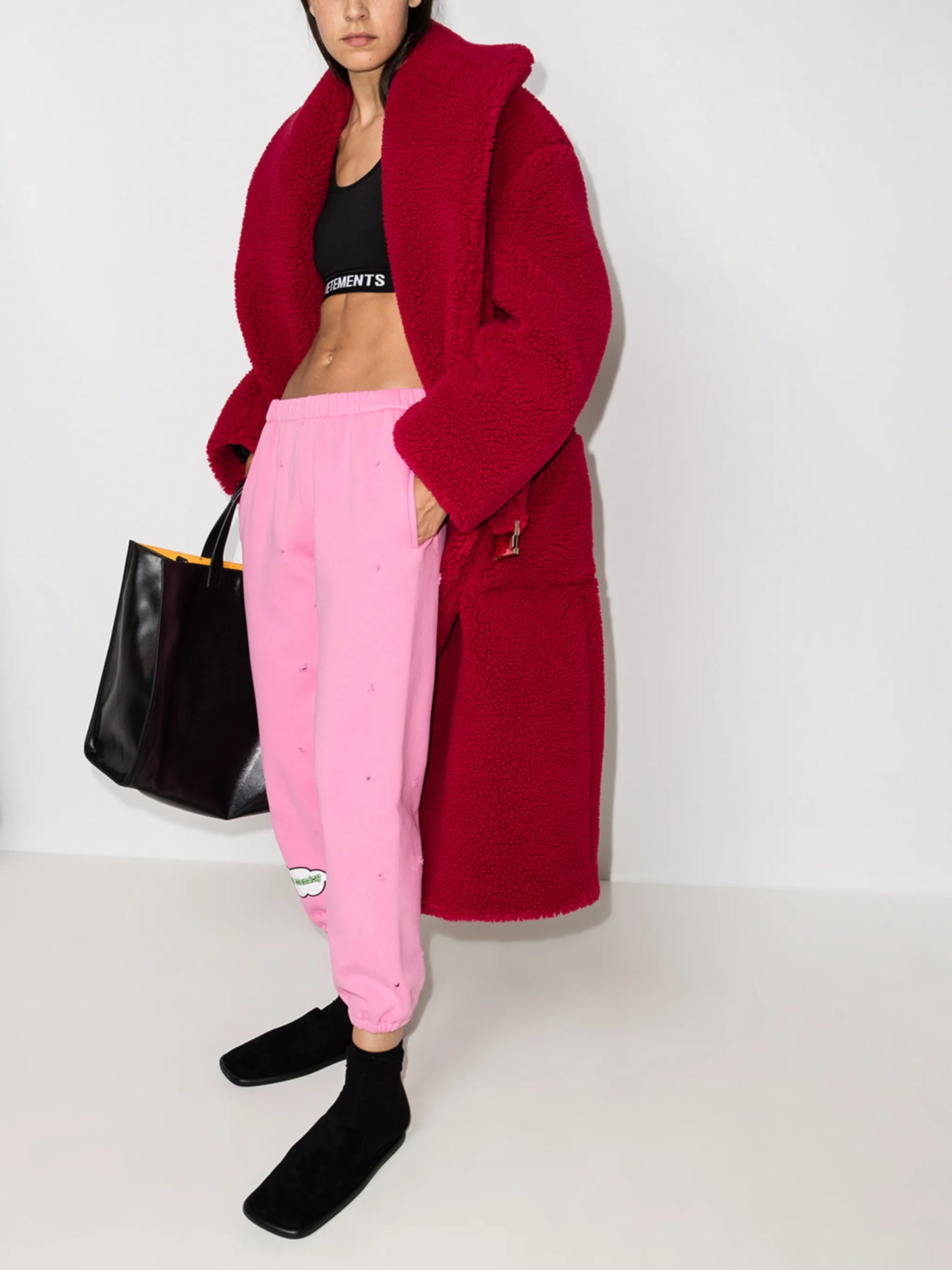Monday distressed track pants