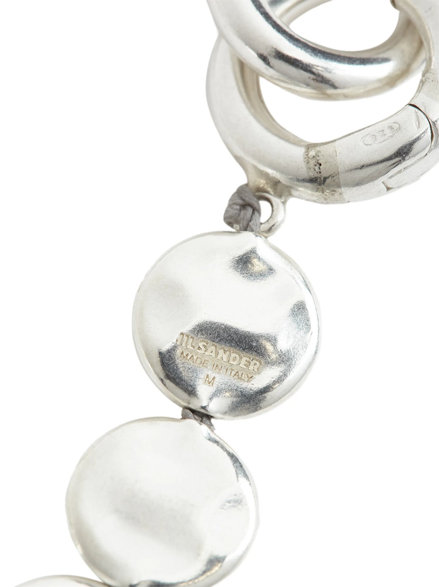 hammered disc bracelet