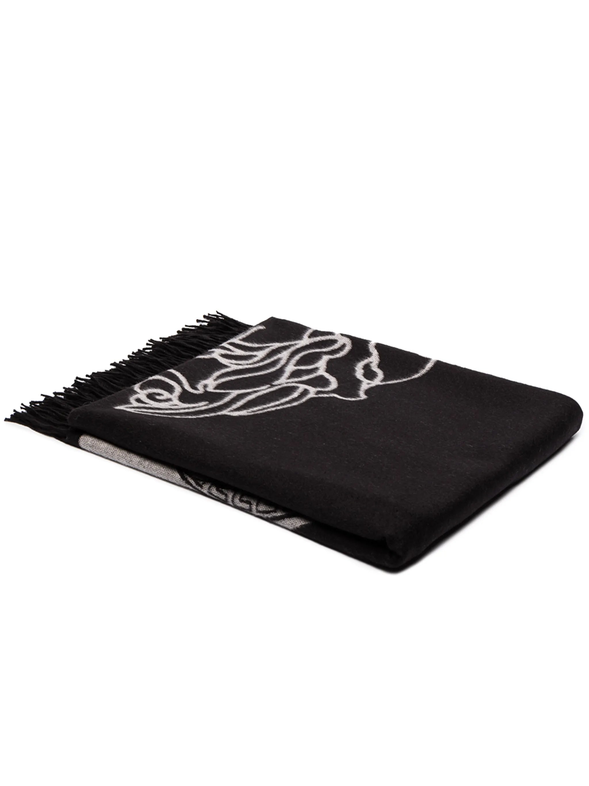 Greca motif blanket