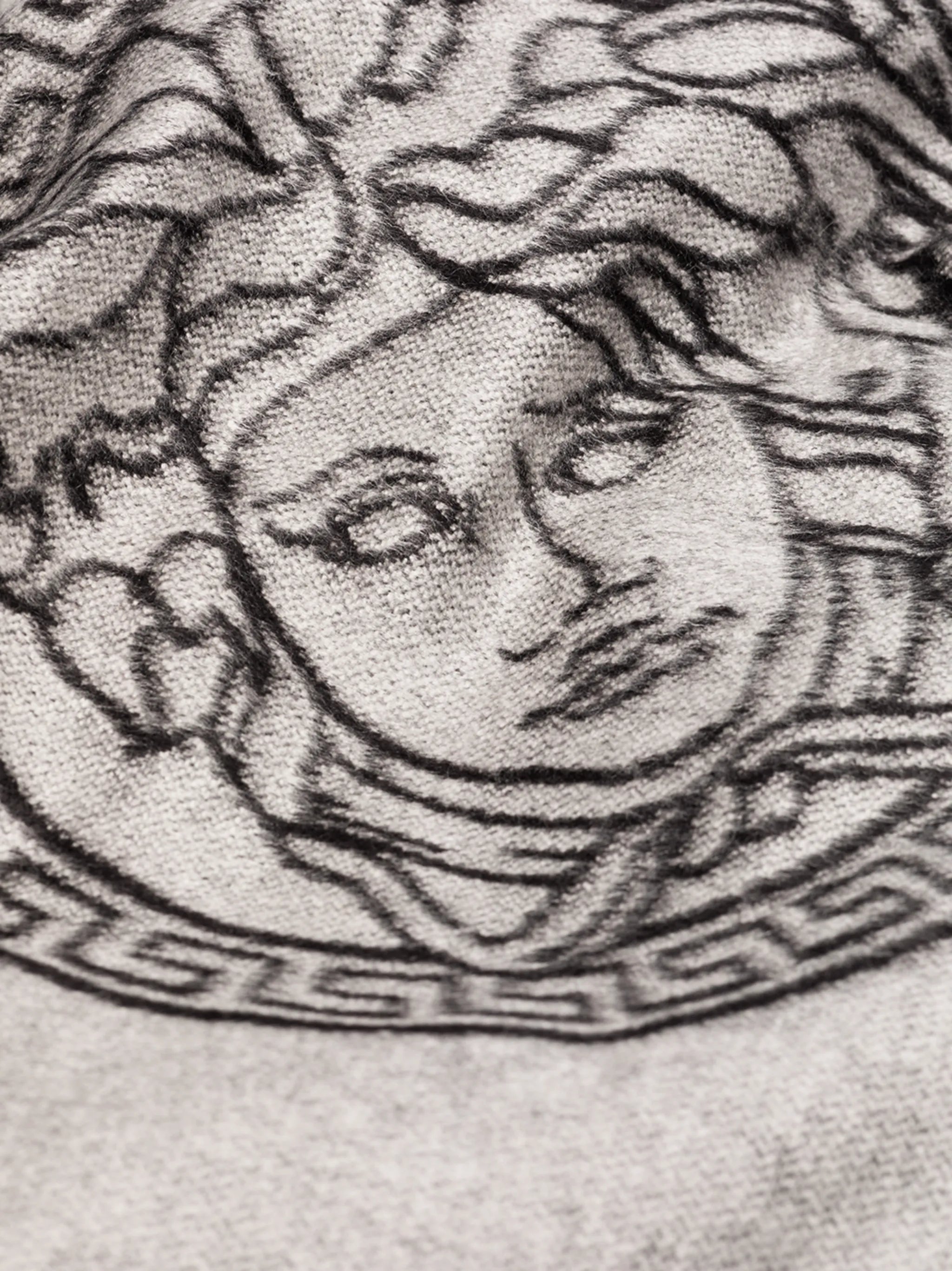 Greca motif blanket