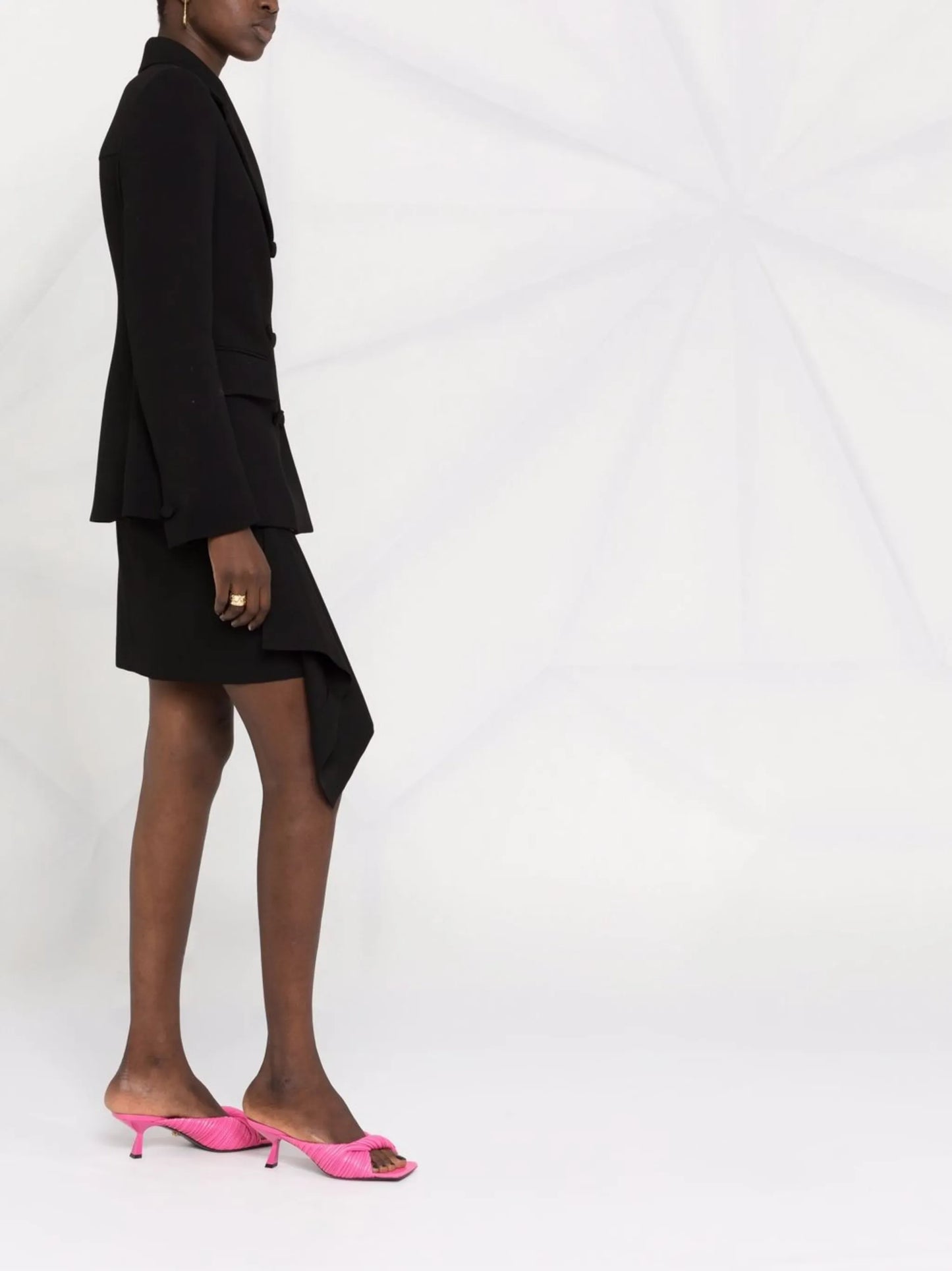 Medusa plaque double-breasted blazer