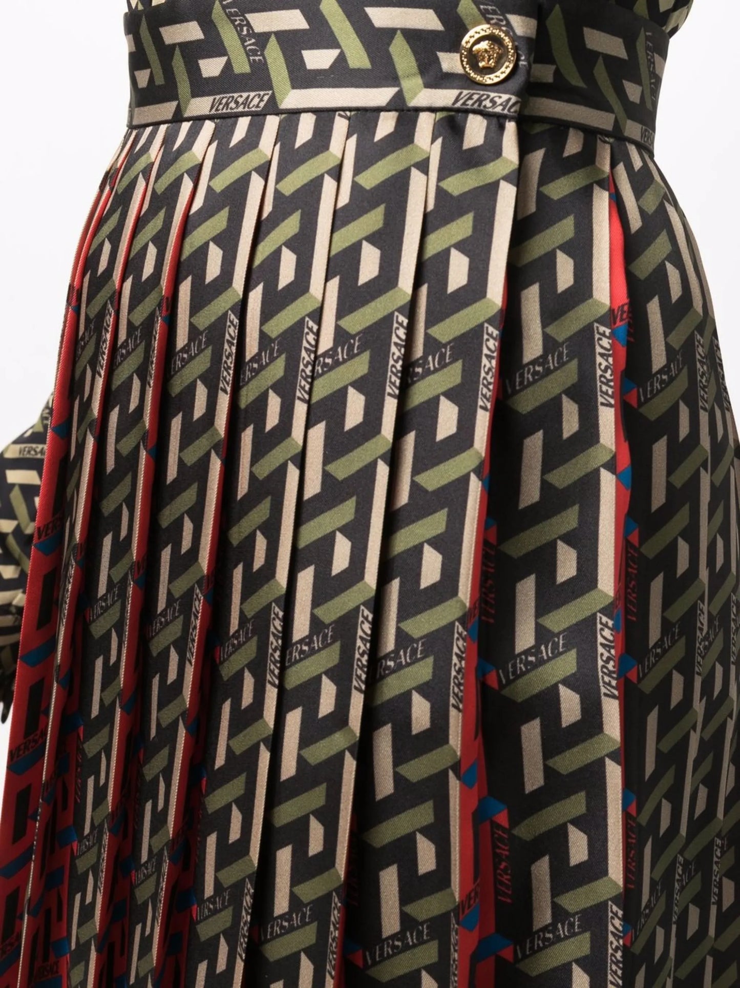 La Greca silk miniskirt