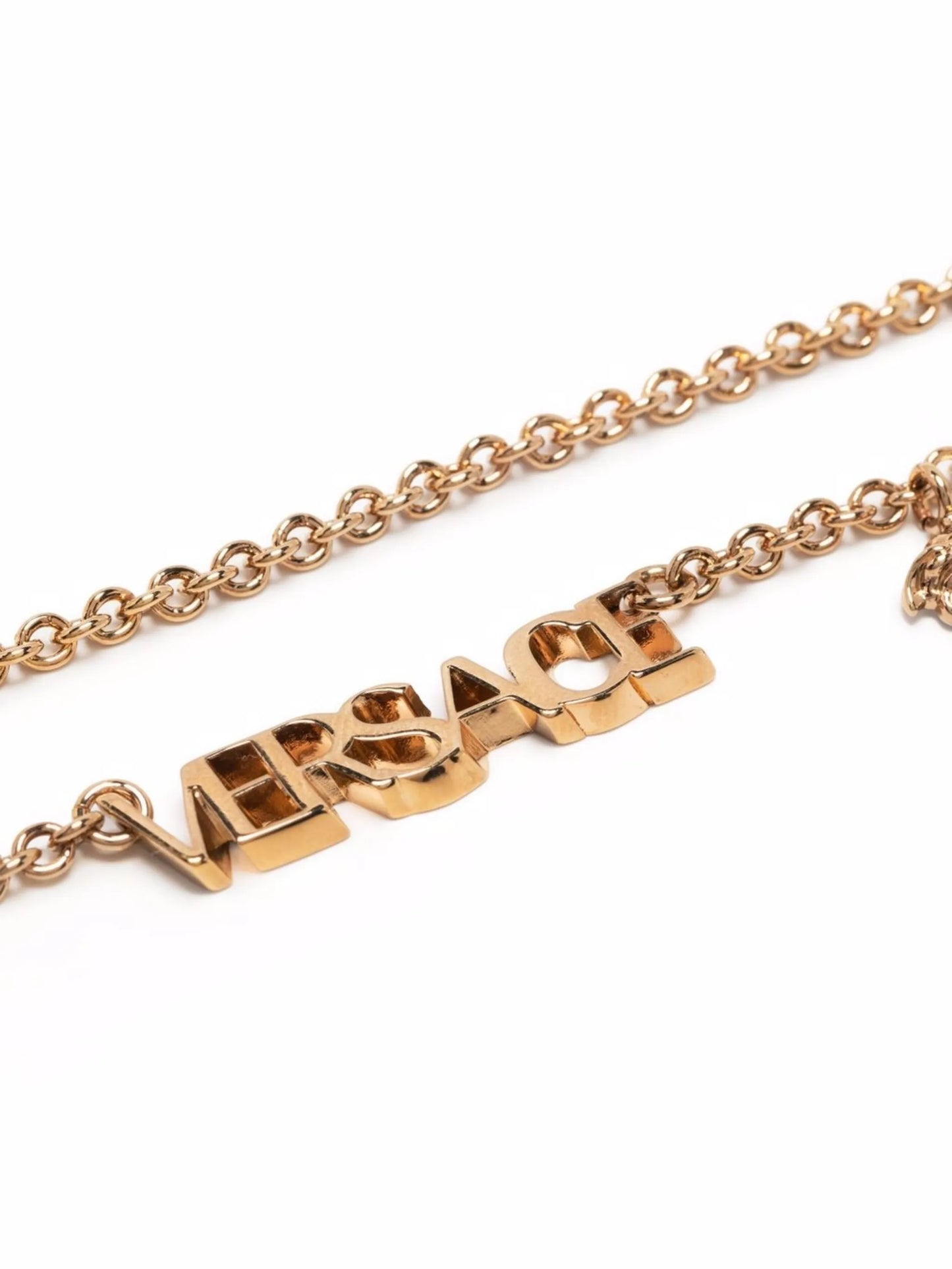 logo-plaque necklace