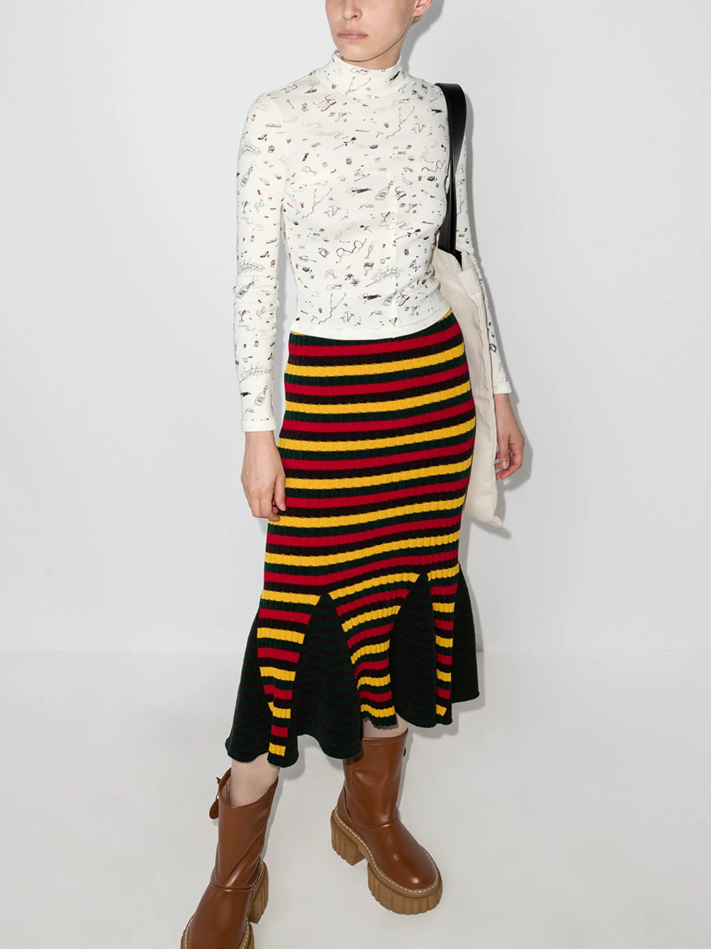 lapped baby cropped top