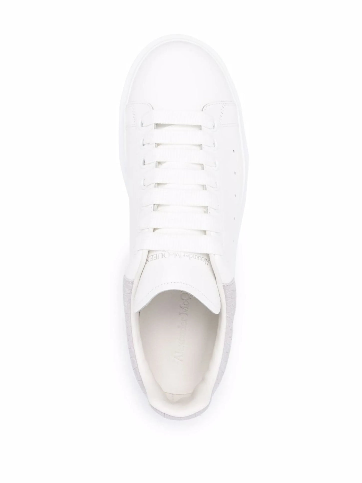 Oversize crocodile-embossed detail sneakers