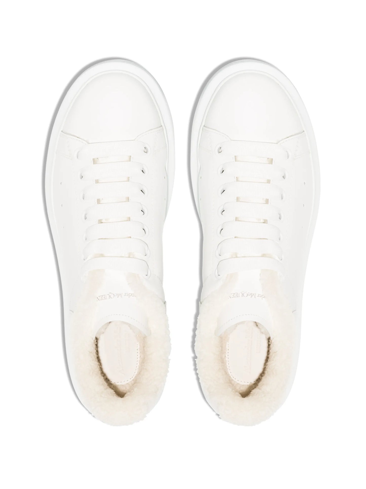 Oversized shearling-lining sneakers