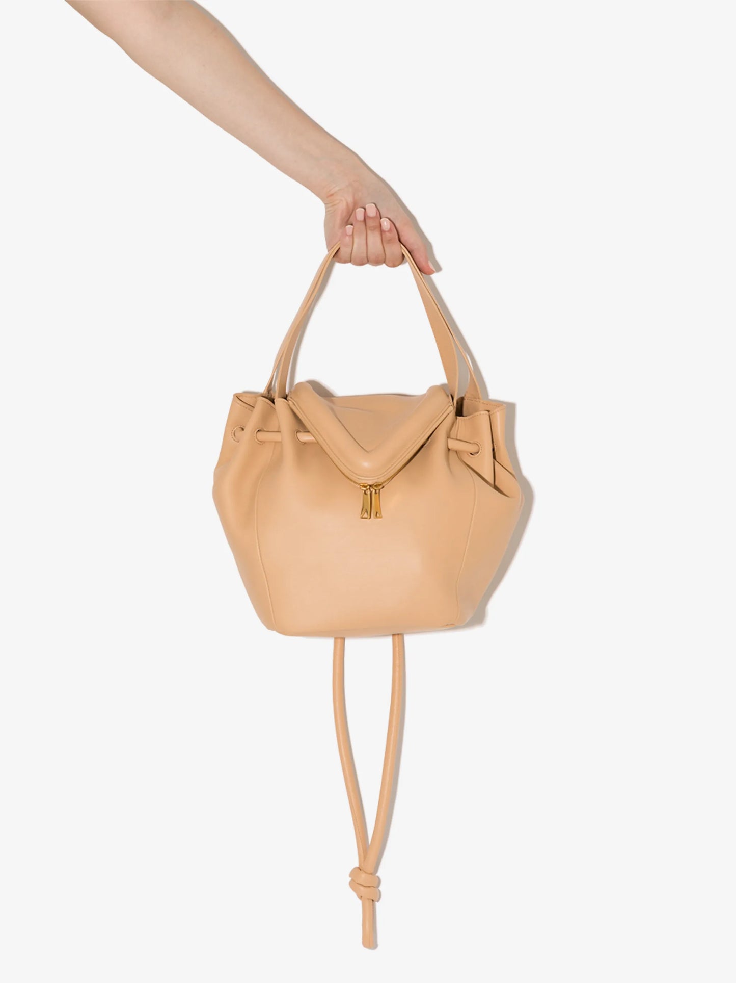 Beak leather tote bag