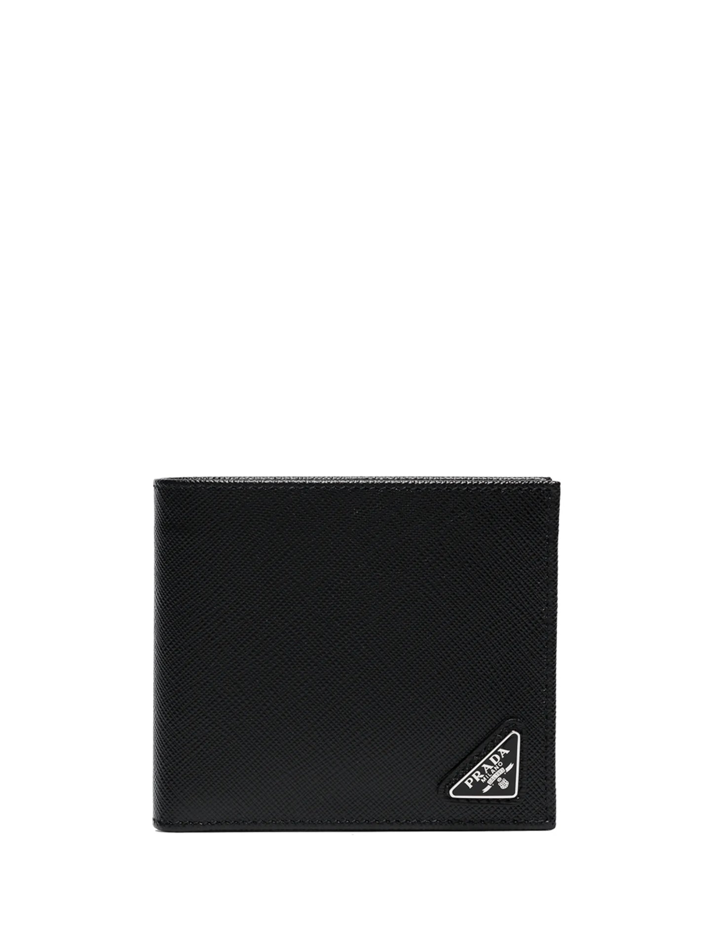triangle-logo bifold wallet