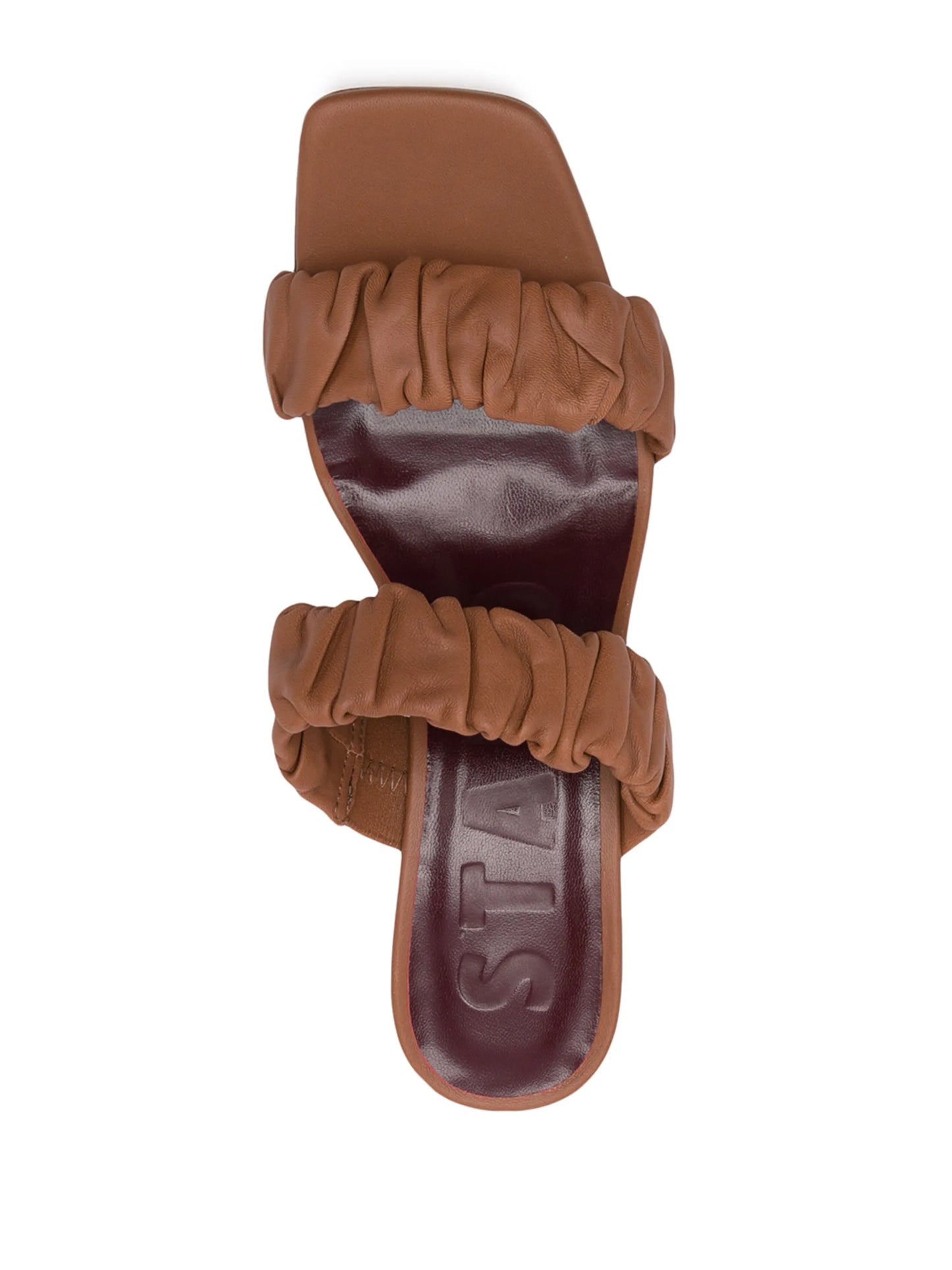 Frankie ruched-strap sandals