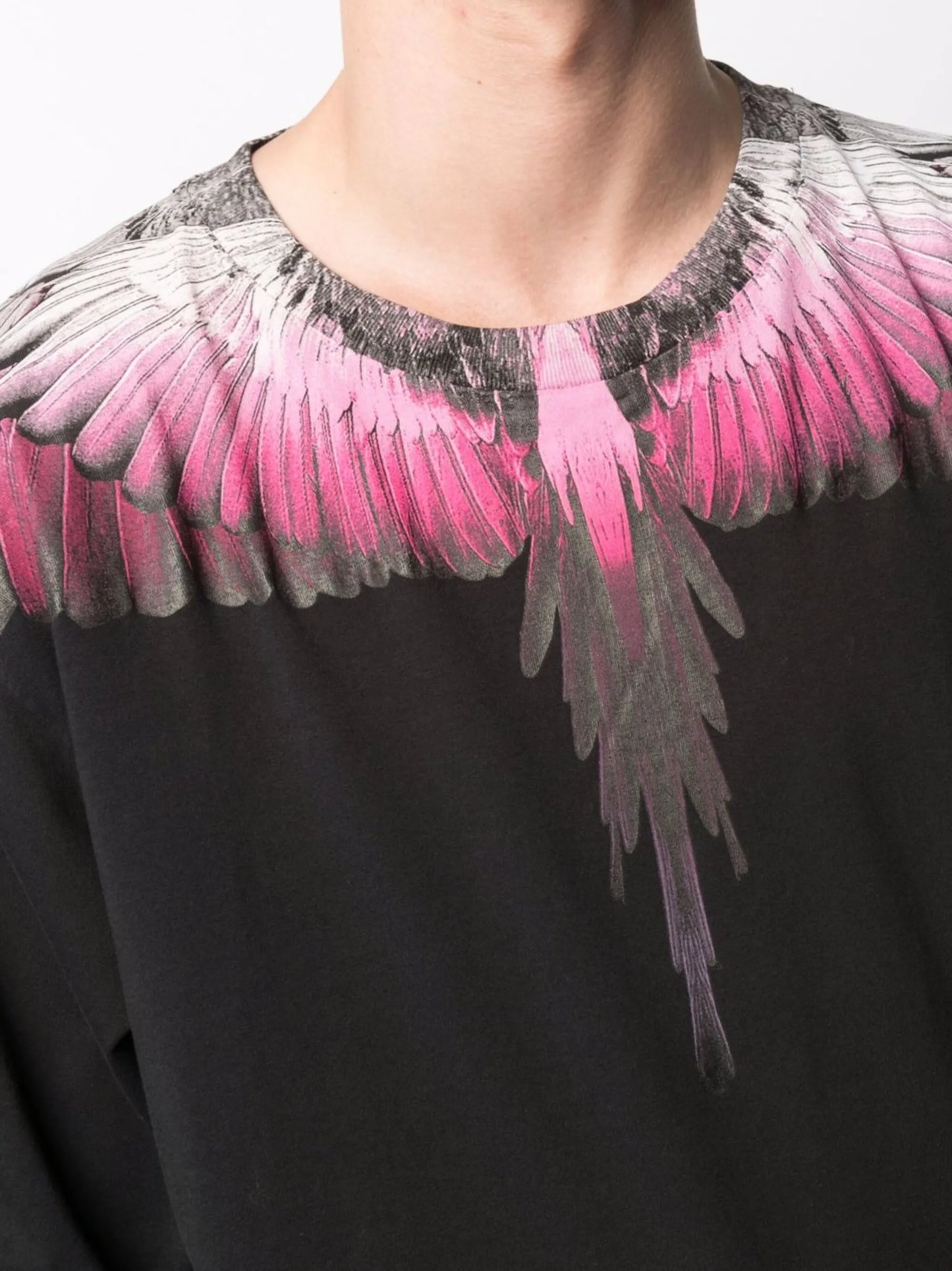 Wings-print cotton sweatshirt