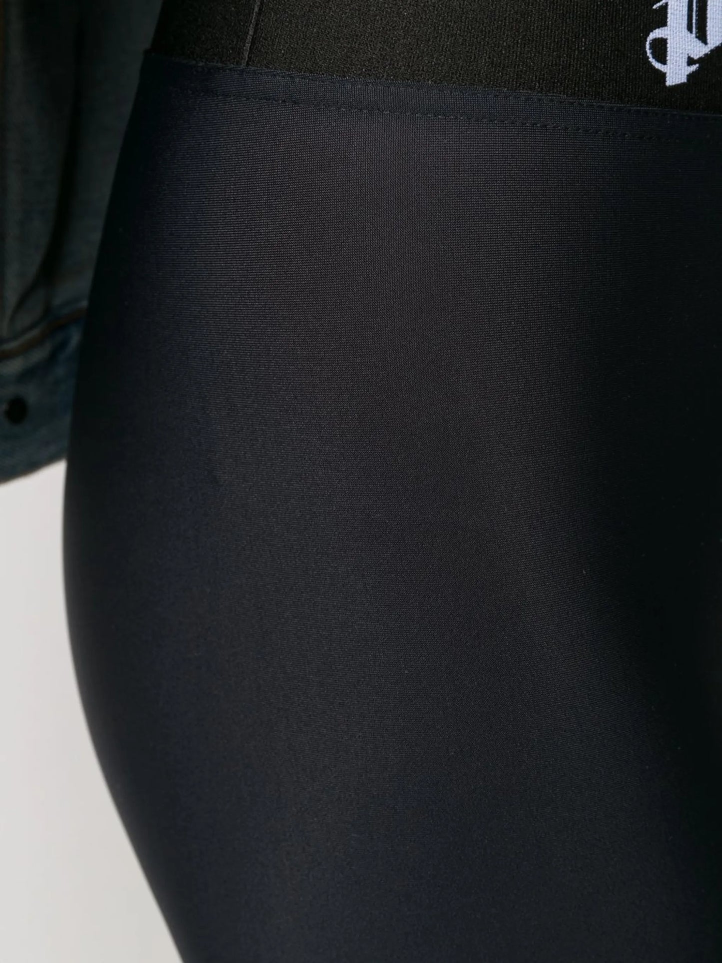logo-waistband cropped legging