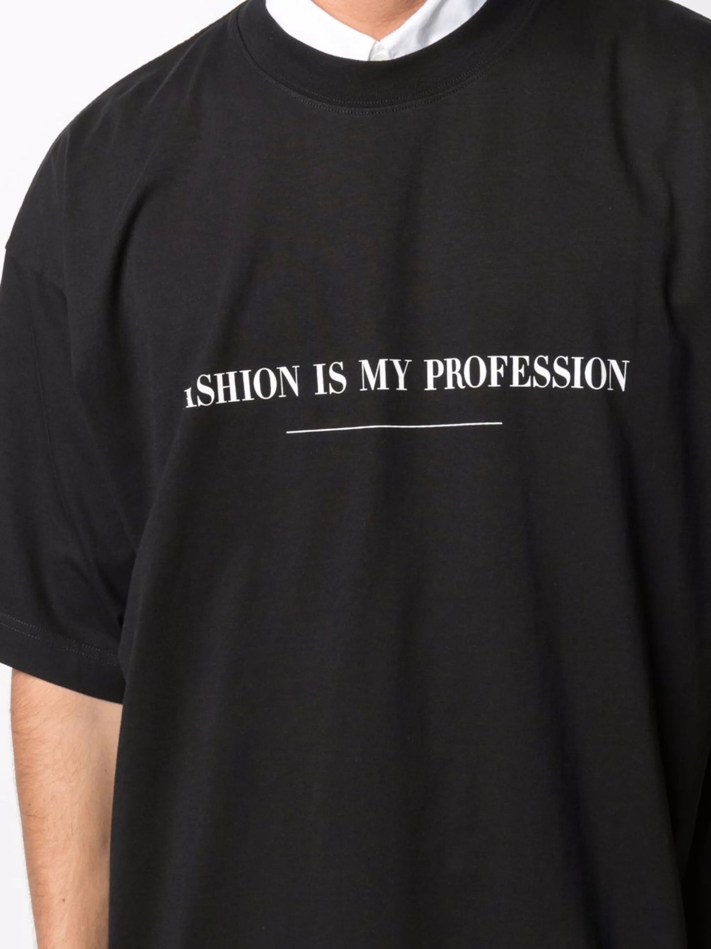 slogan-print cotton T-shirt