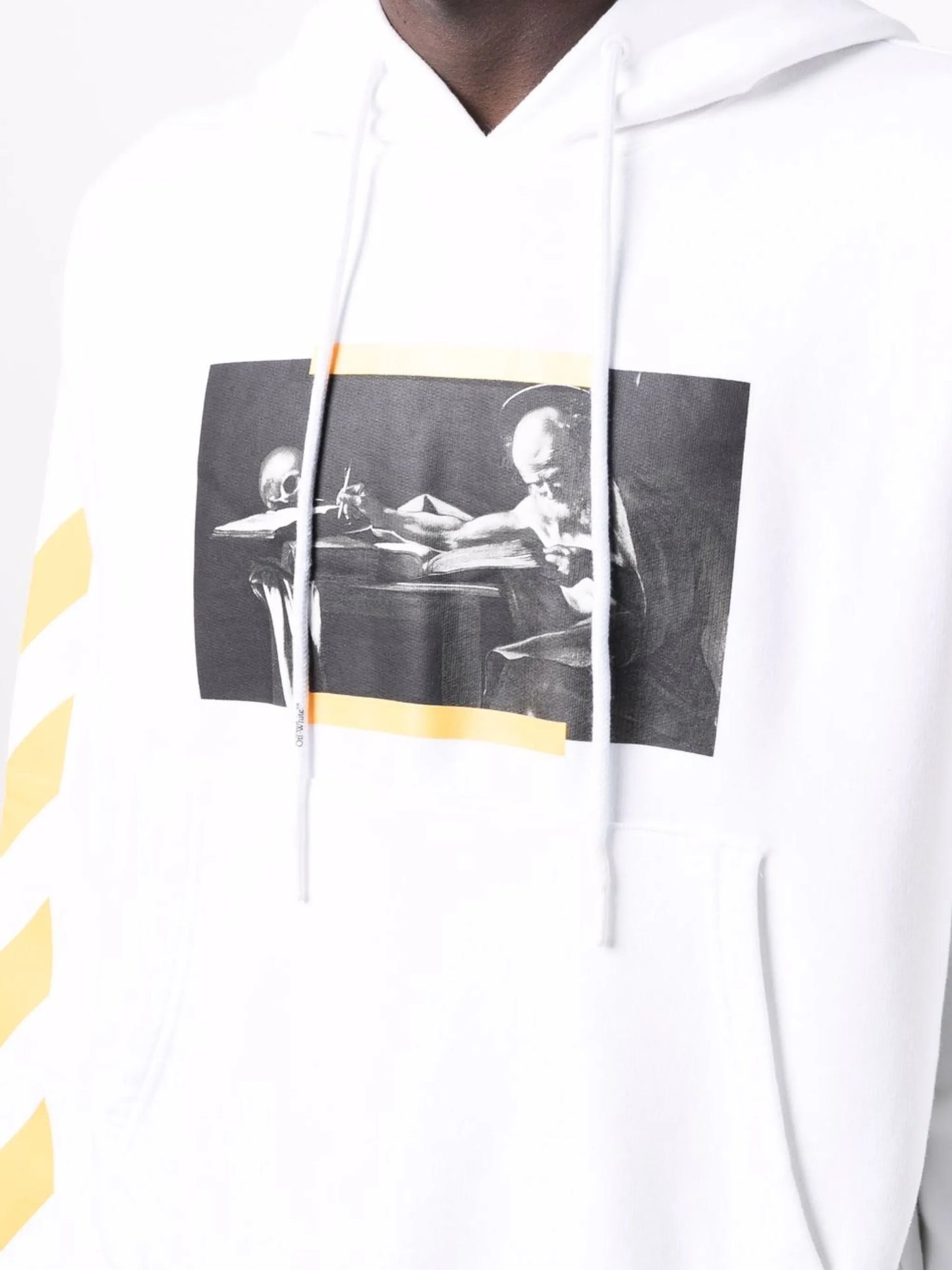 Caravaggio painting Diag-stripe hoodie