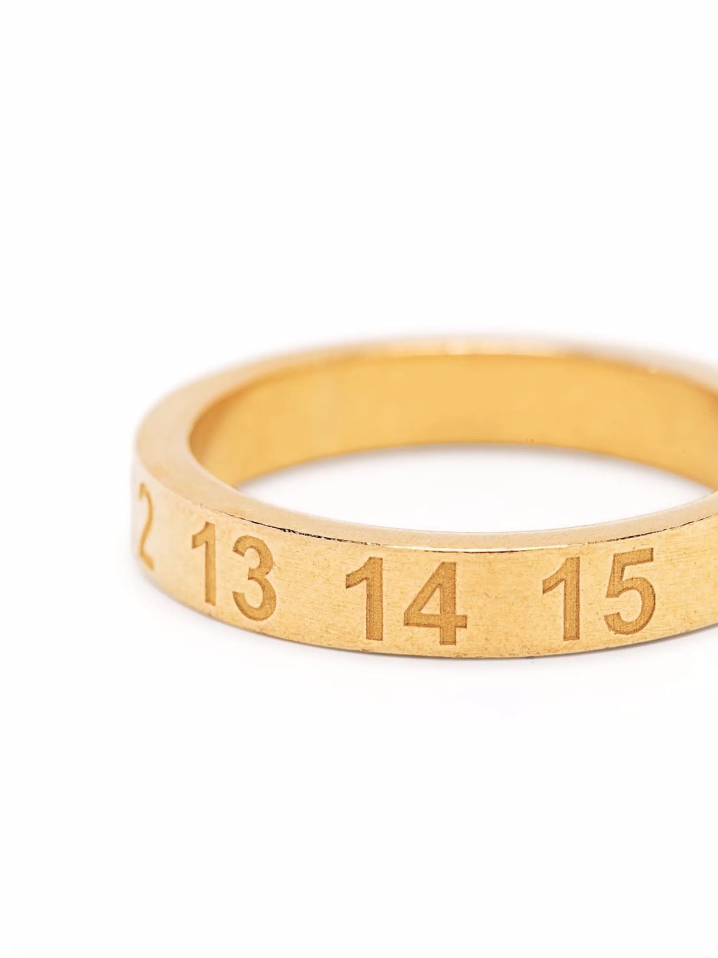 numbers-motif band ring