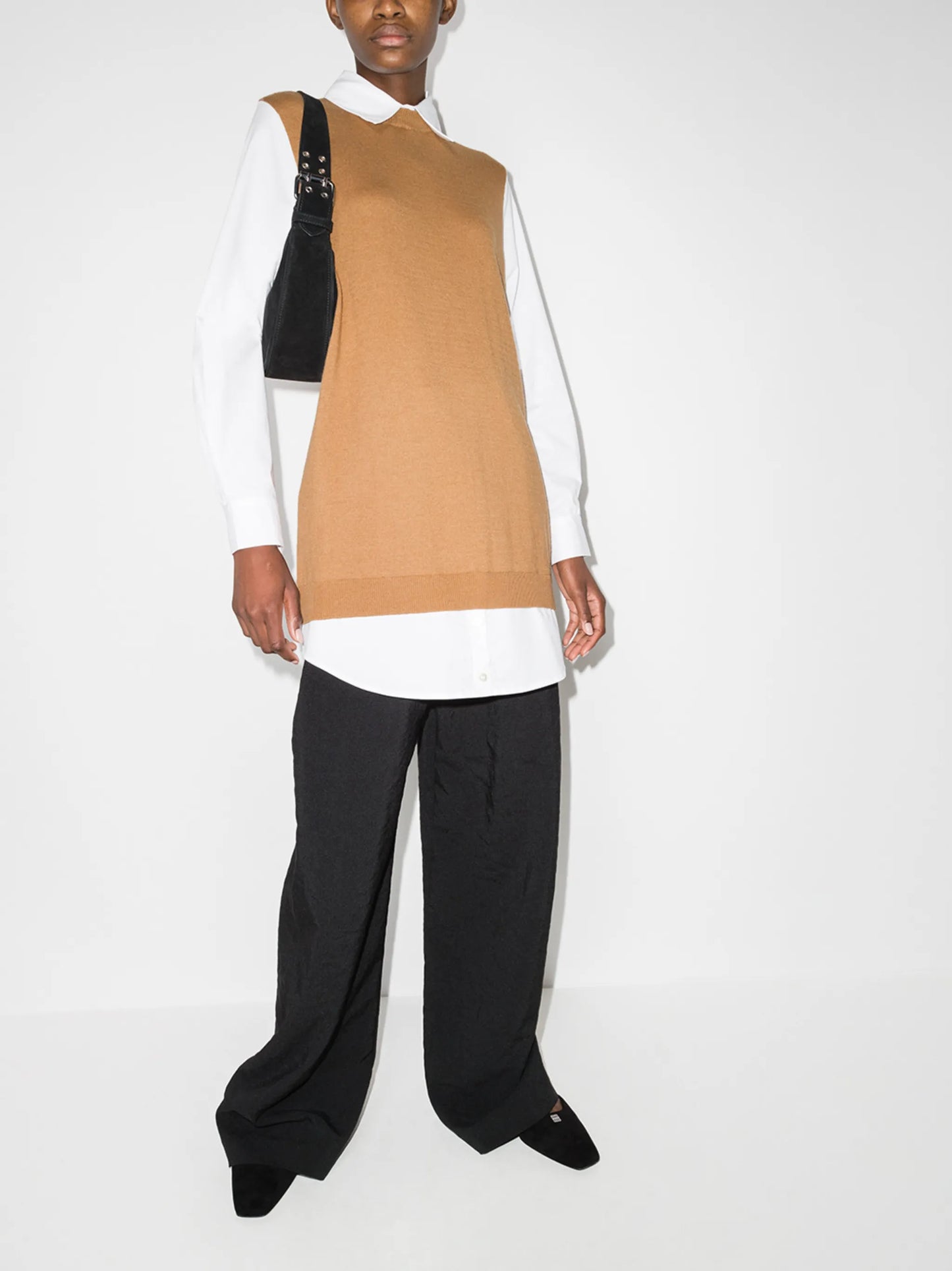 Fern layered shirt dress