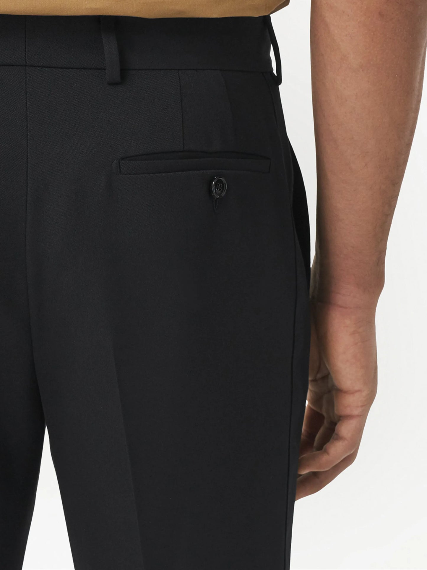 tailored wool trousers